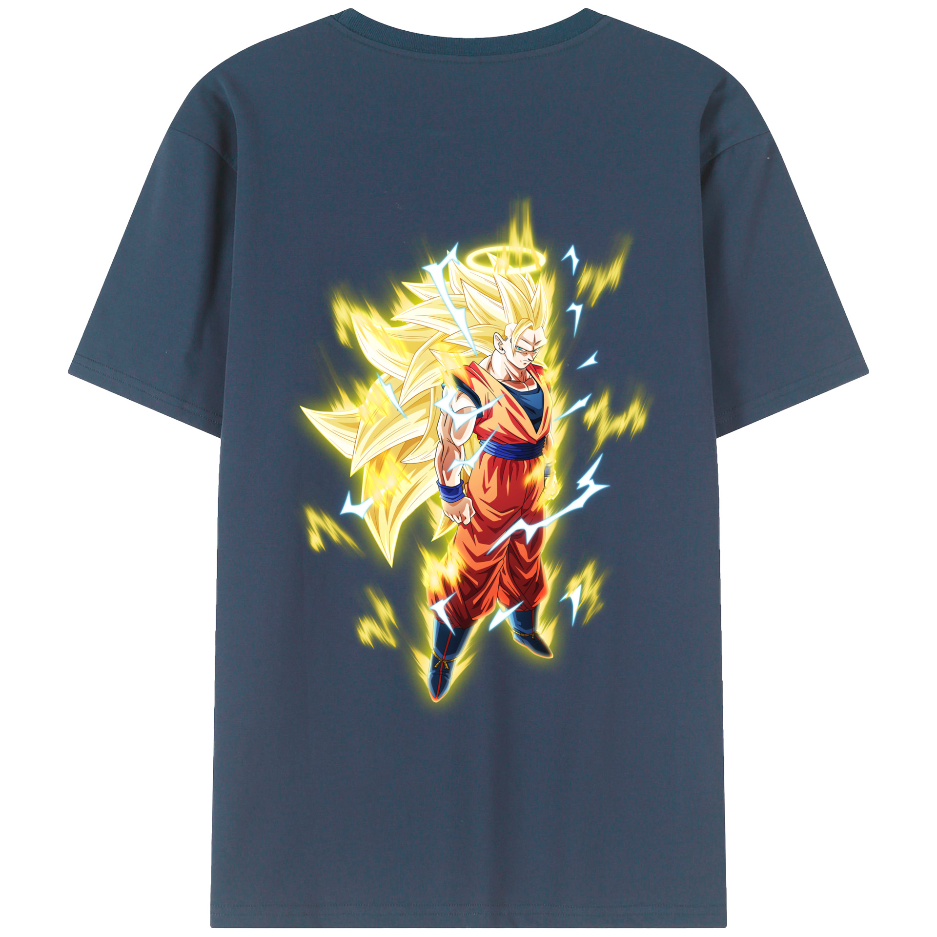 （画像用） ドラゴンボール 孫悟空（そん ごくう）Son Goku カカロット DRAGON BALL Kakarotto 綿100％ メンズ半袖Tシャツ（バックプリント） 通気性