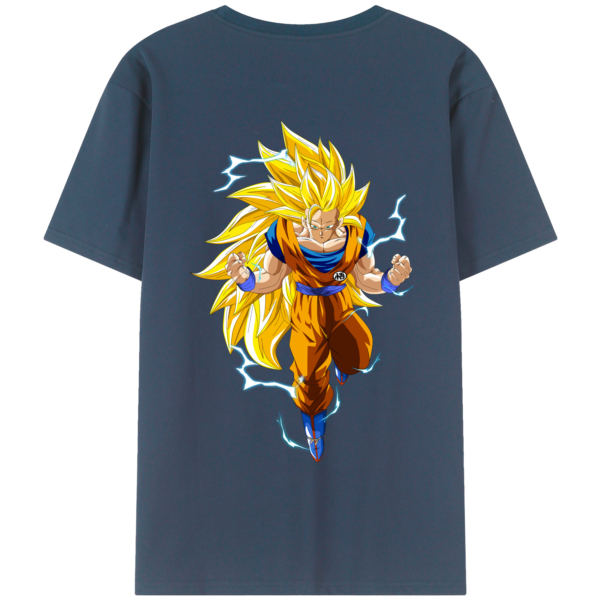 （画像用） ドラゴンボール 孫悟空（そん ごくう）Son Goku カカロット DRAGON BALL Kakarotto 綿100％ メンズ半袖Tシャツ（バックプリント） 通気性