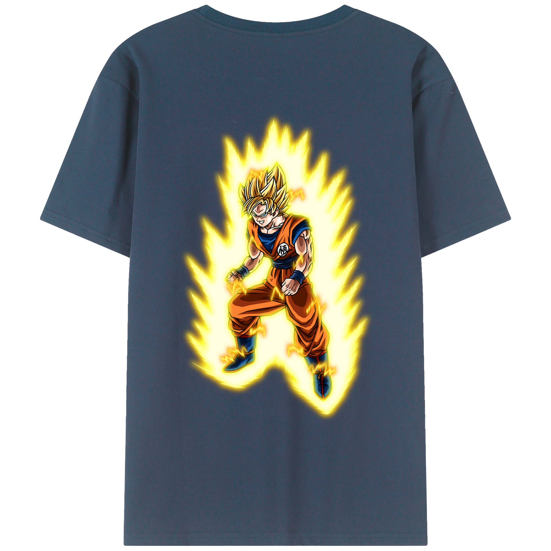 （画像用） ドラゴンボール 孫悟空（そん ごくう）Son Goku カカロット DRAGON BALL Kakarotto 綿100％ メンズ半袖Tシャツ（バックプリント） 通気性