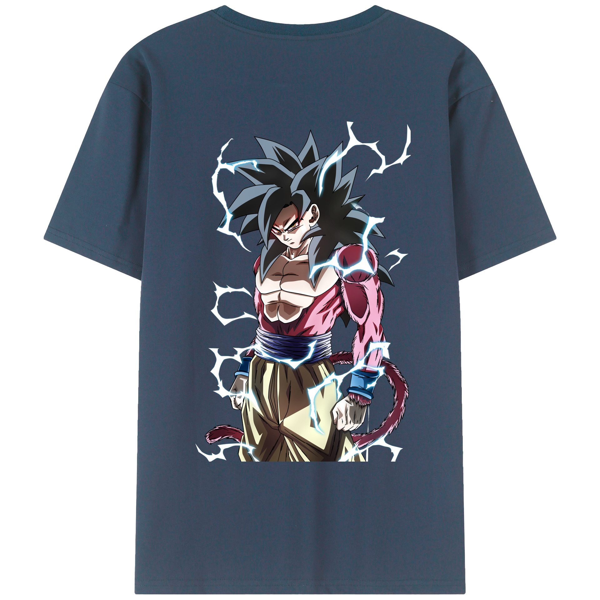 （画像用） ドラゴンボール 孫悟空（そん ごくう）Son Goku カカロット DRAGON BALL Kakarotto 綿100％ メンズ半袖Tシャツ（バックプリント） 通気性
