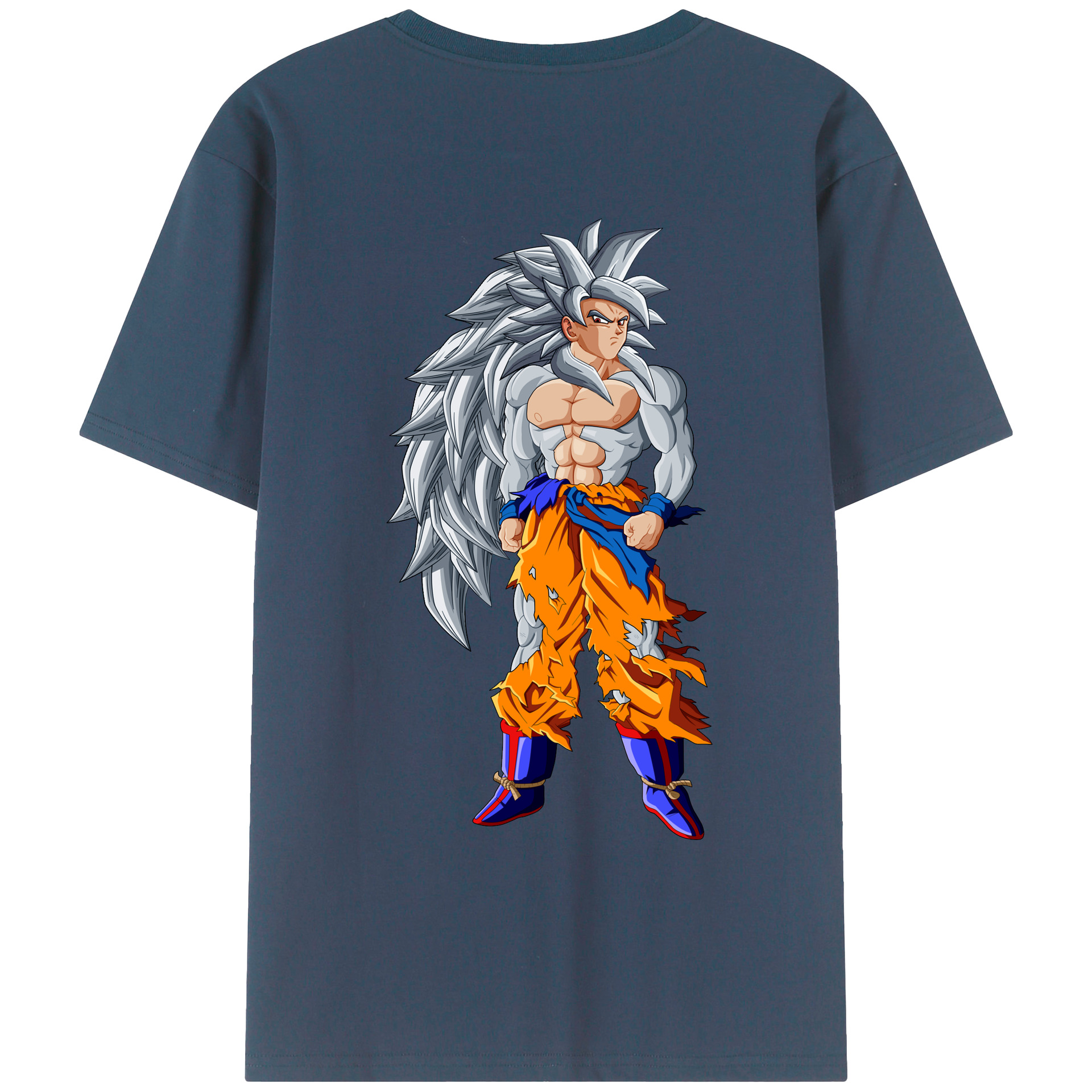 （画像用） ドラゴンボール 孫悟空（そん ごくう）Son Goku カカロット DRAGON BALL Kakarotto 綿100％ メンズ半袖Tシャツ（バックプリント） 通気性