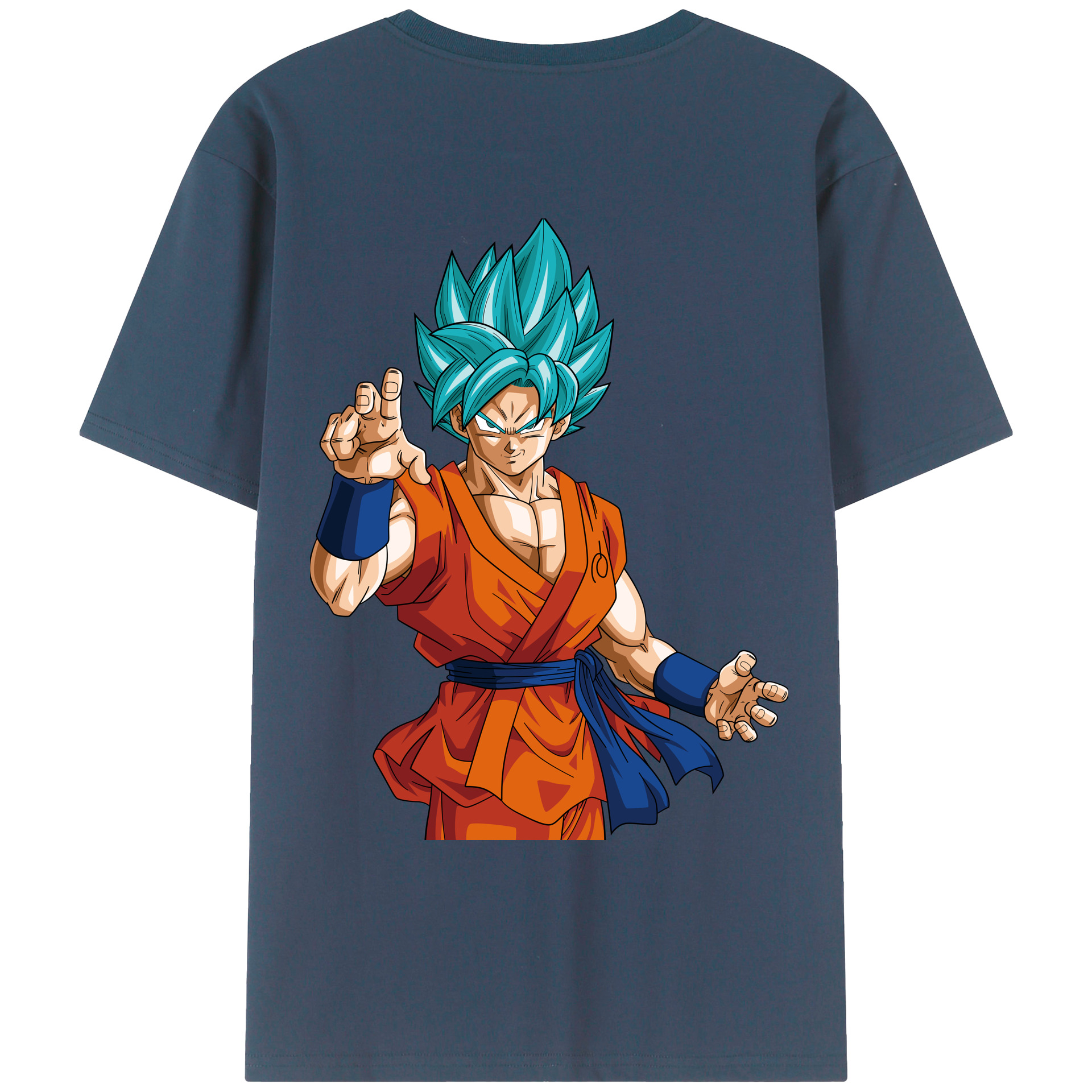 （画像用） ドラゴンボール 孫悟空（そん ごくう）Son Goku カカロット DRAGON BALL Kakarotto 綿100％ メンズ半袖Tシャツ（バックプリント） 通気性
