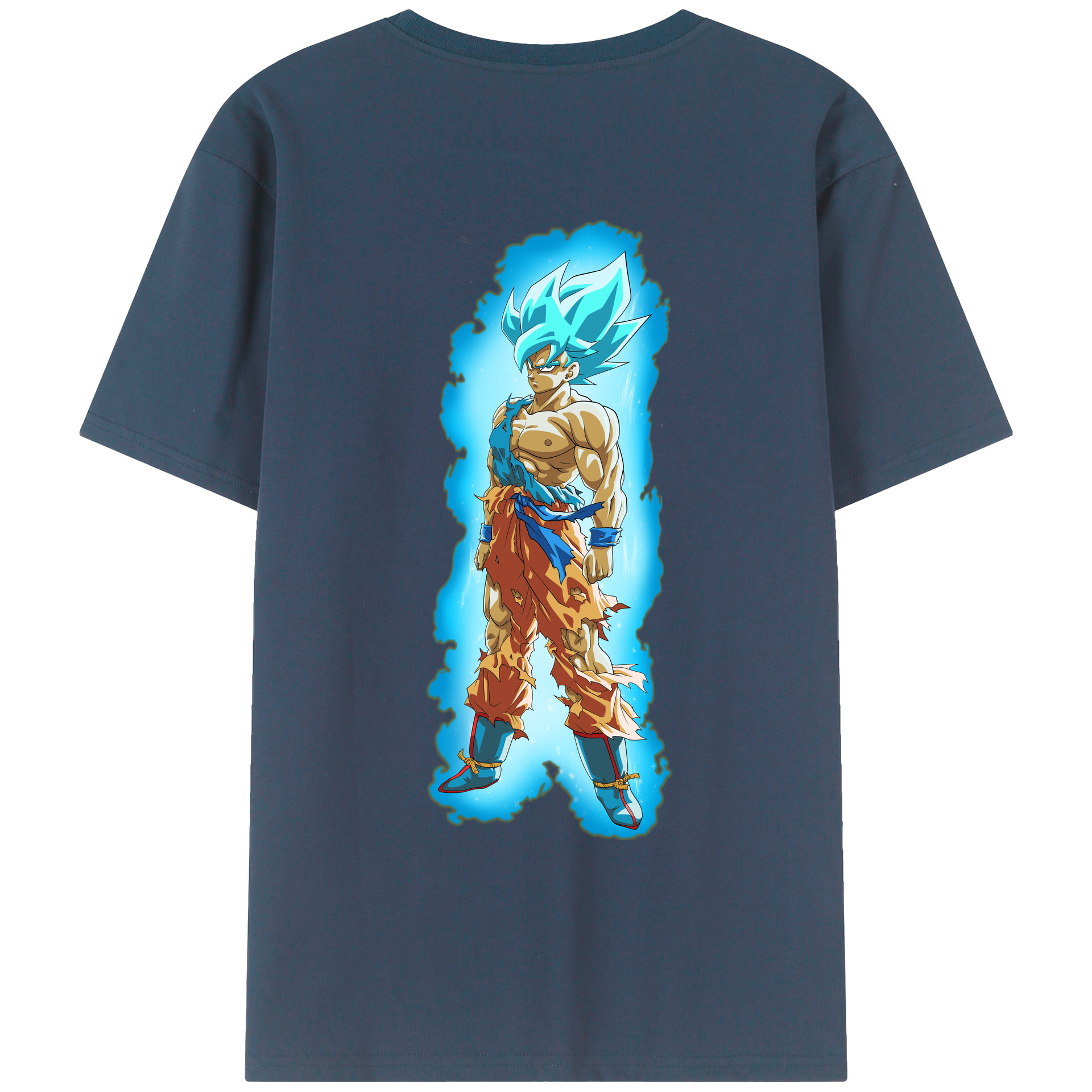 （画像用） ドラゴンボール 孫悟空（そん ごくう）Son Goku カカロット DRAGON BALL Kakarotto 綿100％ メンズ半袖Tシャツ（バックプリント） 通気性