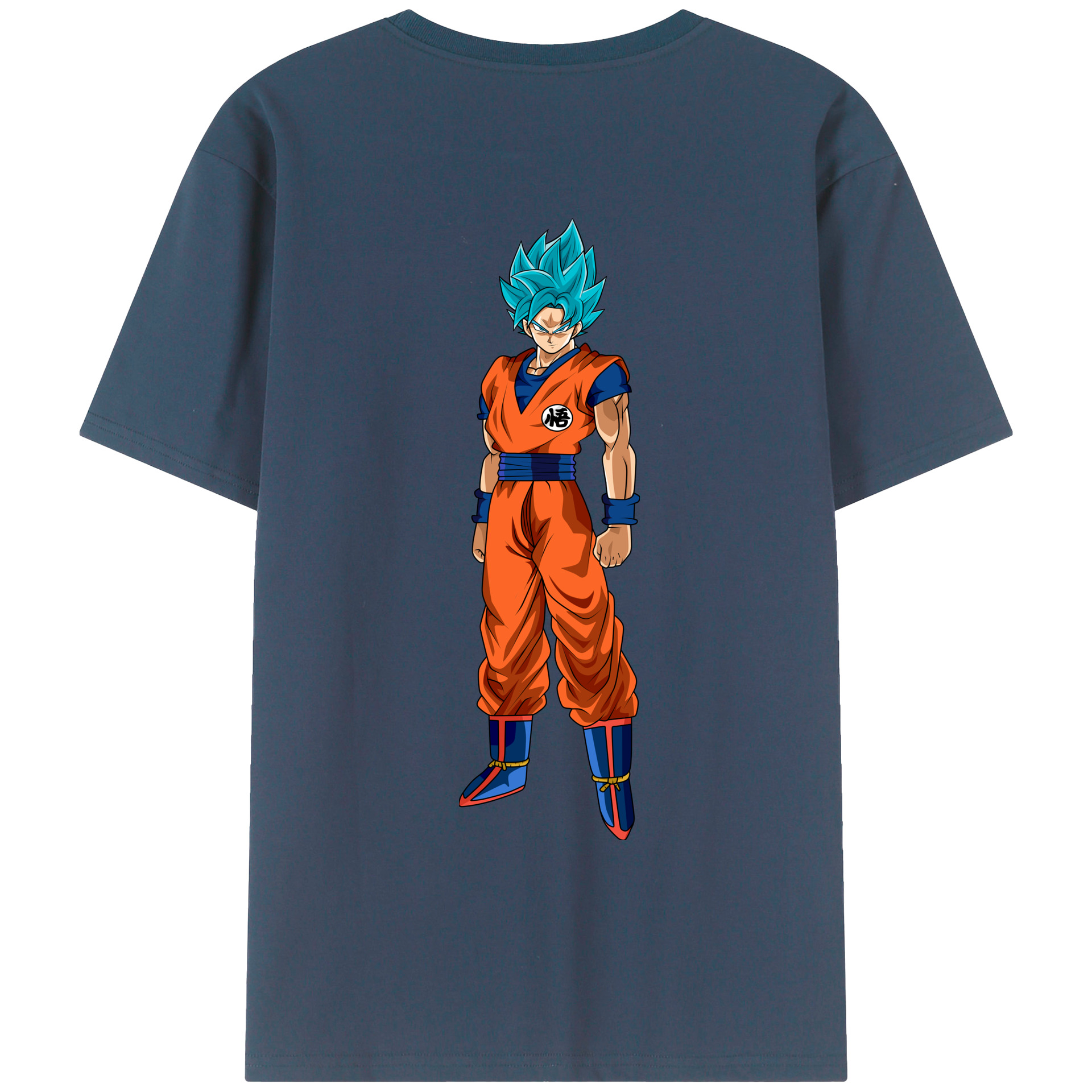 （画像用） ドラゴンボール 孫悟空（そん ごくう）Son Goku カカロット DRAGON BALL Kakarotto 綿100％ メンズ半袖Tシャツ（バックプリント） 通気性