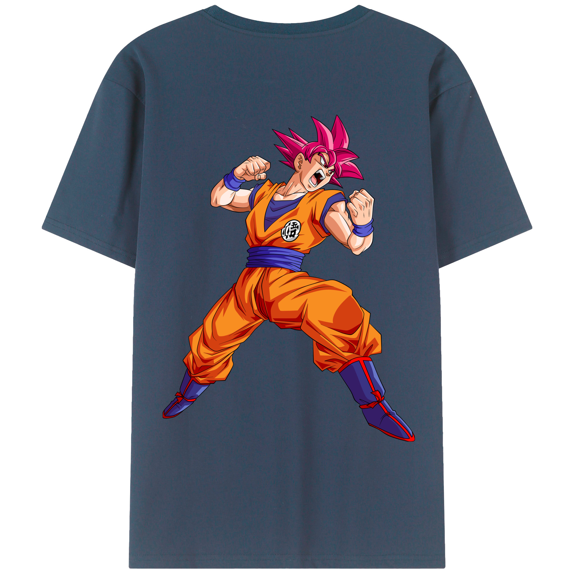 （画像用） ドラゴンボール 孫悟空（そん ごくう）Son Goku カカロット DRAGON BALL Kakarotto 綿100％ メンズ半袖Tシャツ（バックプリント） 通気性
