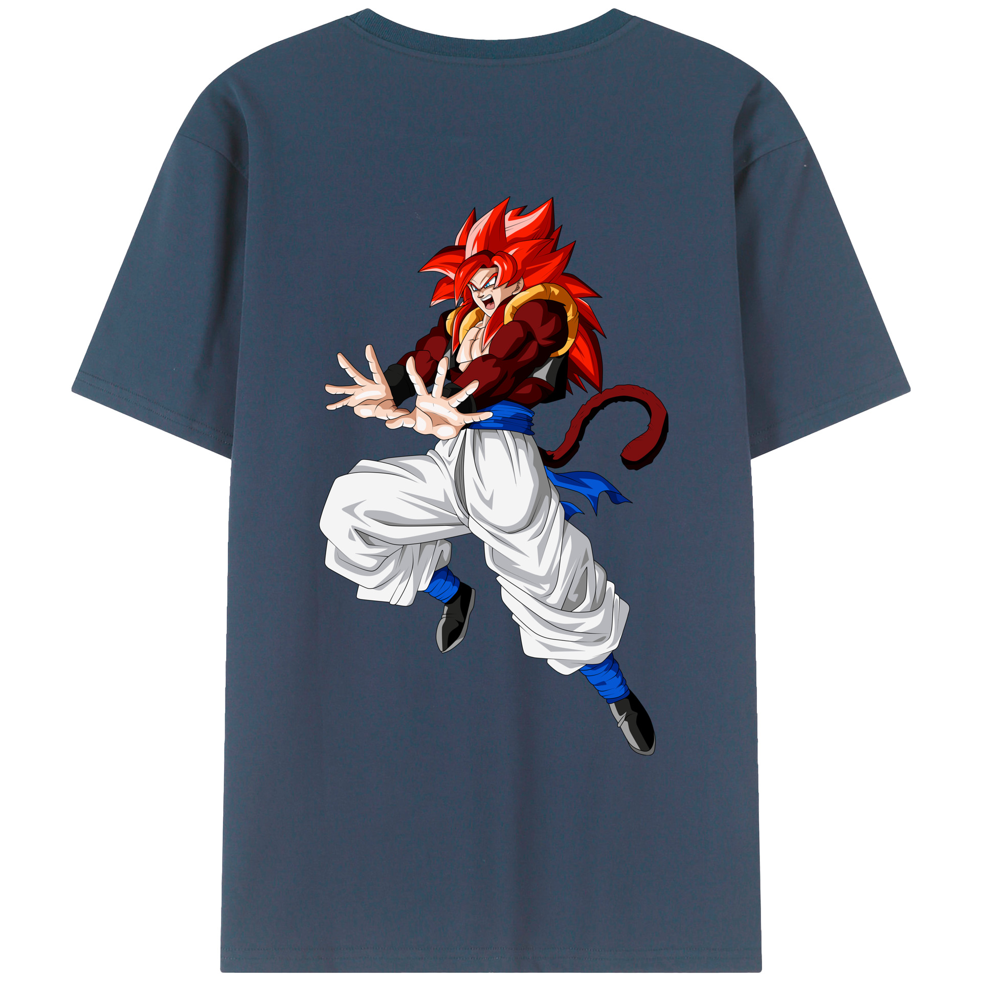 （画像用） ドラゴンボール 孫悟空（そん ごくう）Son Goku カカロット DRAGON BALL Kakarotto 綿100％ メンズ半袖Tシャツ（バックプリント） 通気性