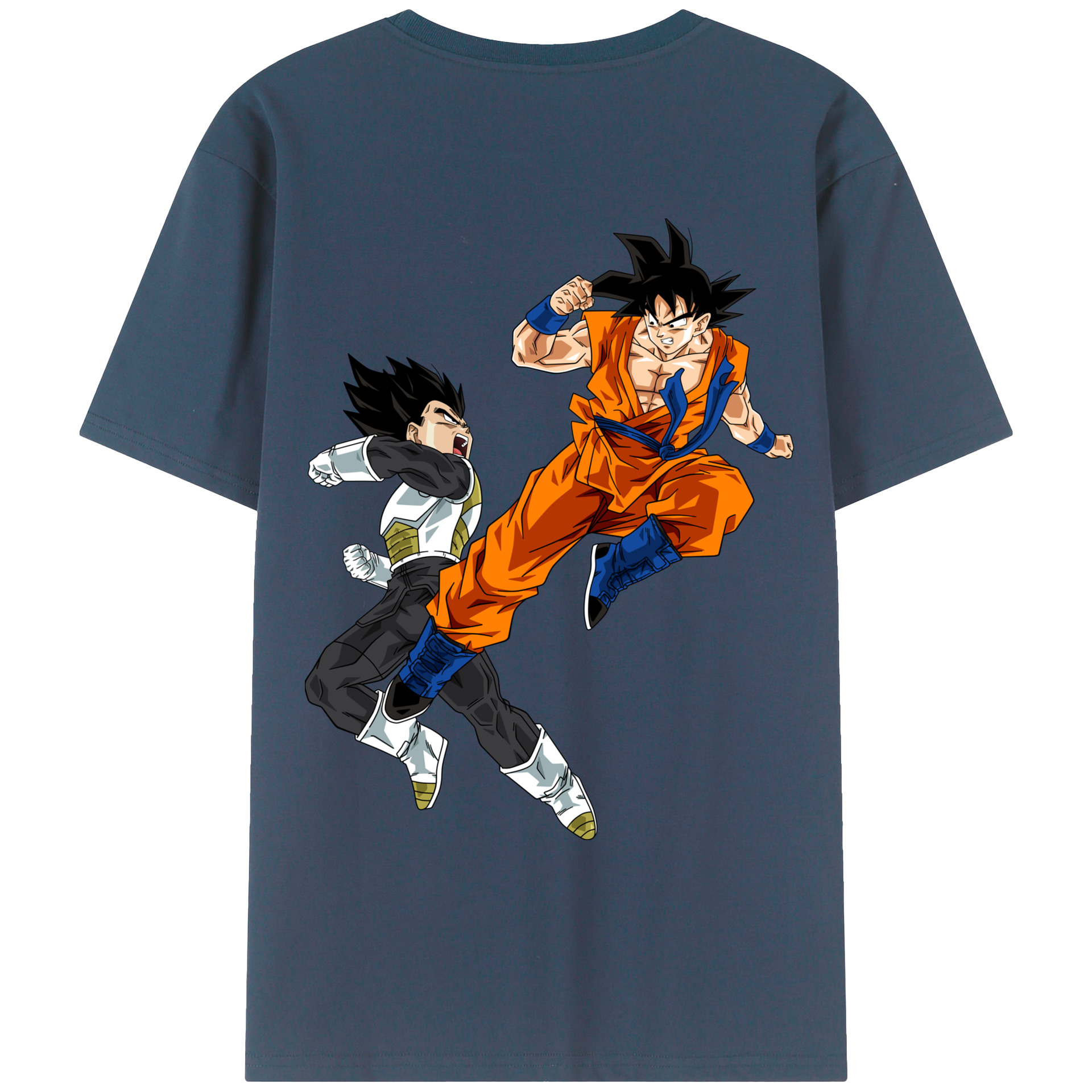 （画像用） ドラゴンボール 孫悟空（そん ごくう）Son Goku カカロット DRAGON BALL Kakarotto 綿100％ メンズ半袖Tシャツ（バックプリント） 通気性