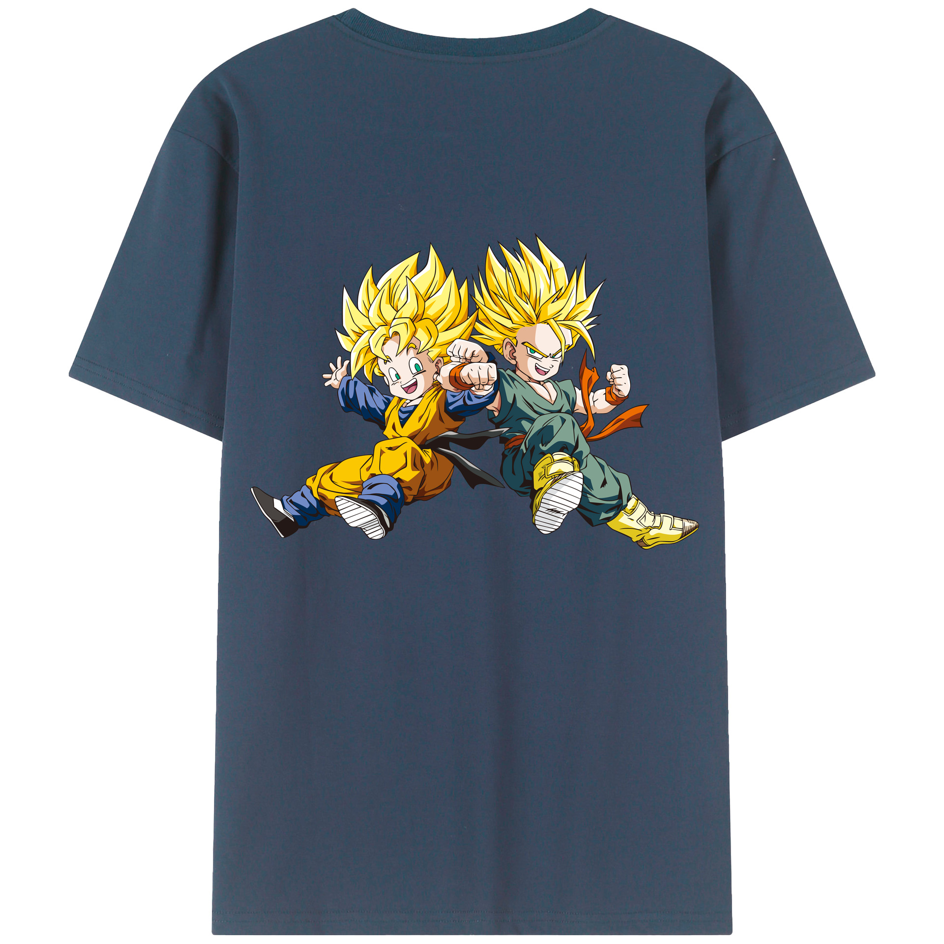 （画像用） ドラゴンボール 孫悟空（そん ごくう）Son Goku カカロット DRAGON BALL Kakarotto 綿100％ メンズ半袖Tシャツ（バックプリント） 通気性