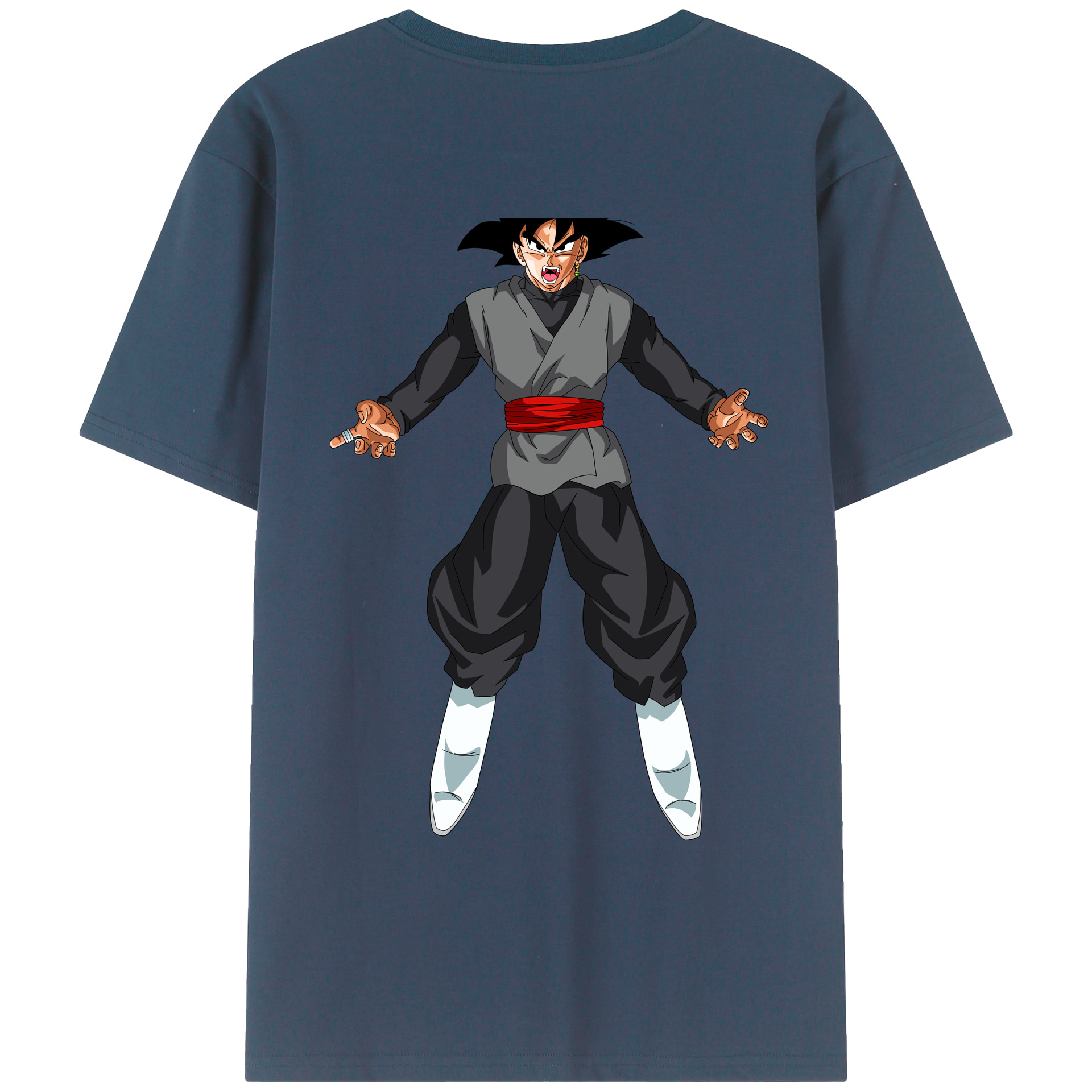 （画像用） ドラゴンボール ベジータ四世（Bejīta Yonsei）DRAGON BALL Vegeta IV 綿100％ メンズ半袖Tシャツ（バックプリント） 通気性