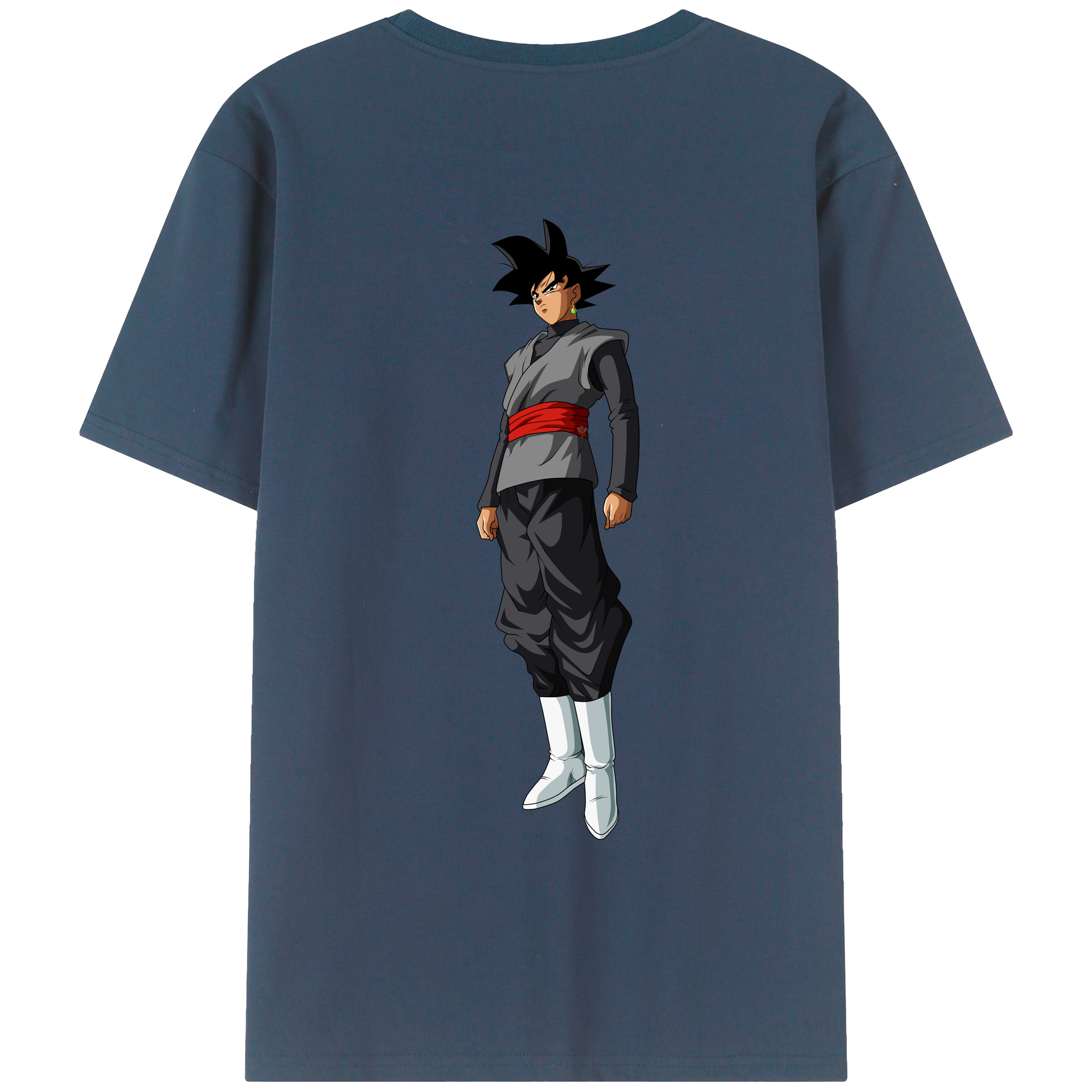 （画像用） ドラゴンボール ベジータ四世（Bejīta Yonsei）DRAGON BALL Vegeta IV 綿100％ メンズ半袖Tシャツ（バックプリント） 通気性