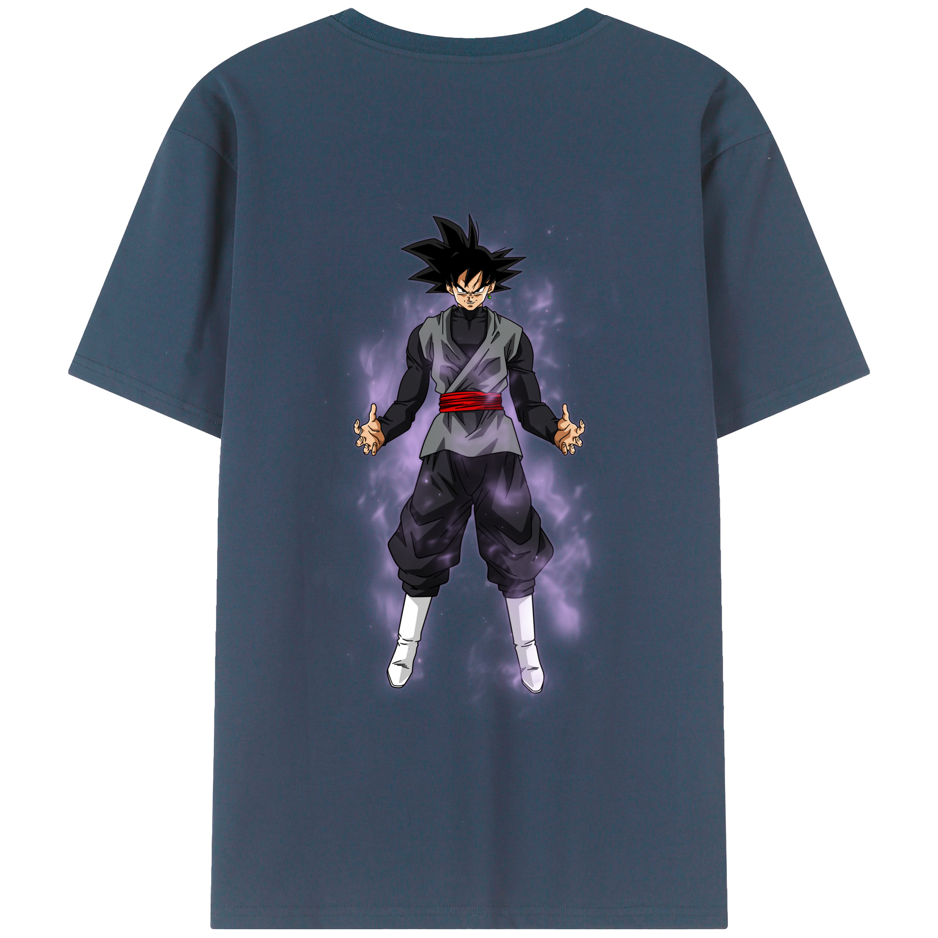 （画像用） ドラゴンボール ベジータ四世（Bejīta Yonsei）DRAGON BALL Vegeta IV 綿100％ メンズ半袖Tシャツ（バックプリント） 通気性