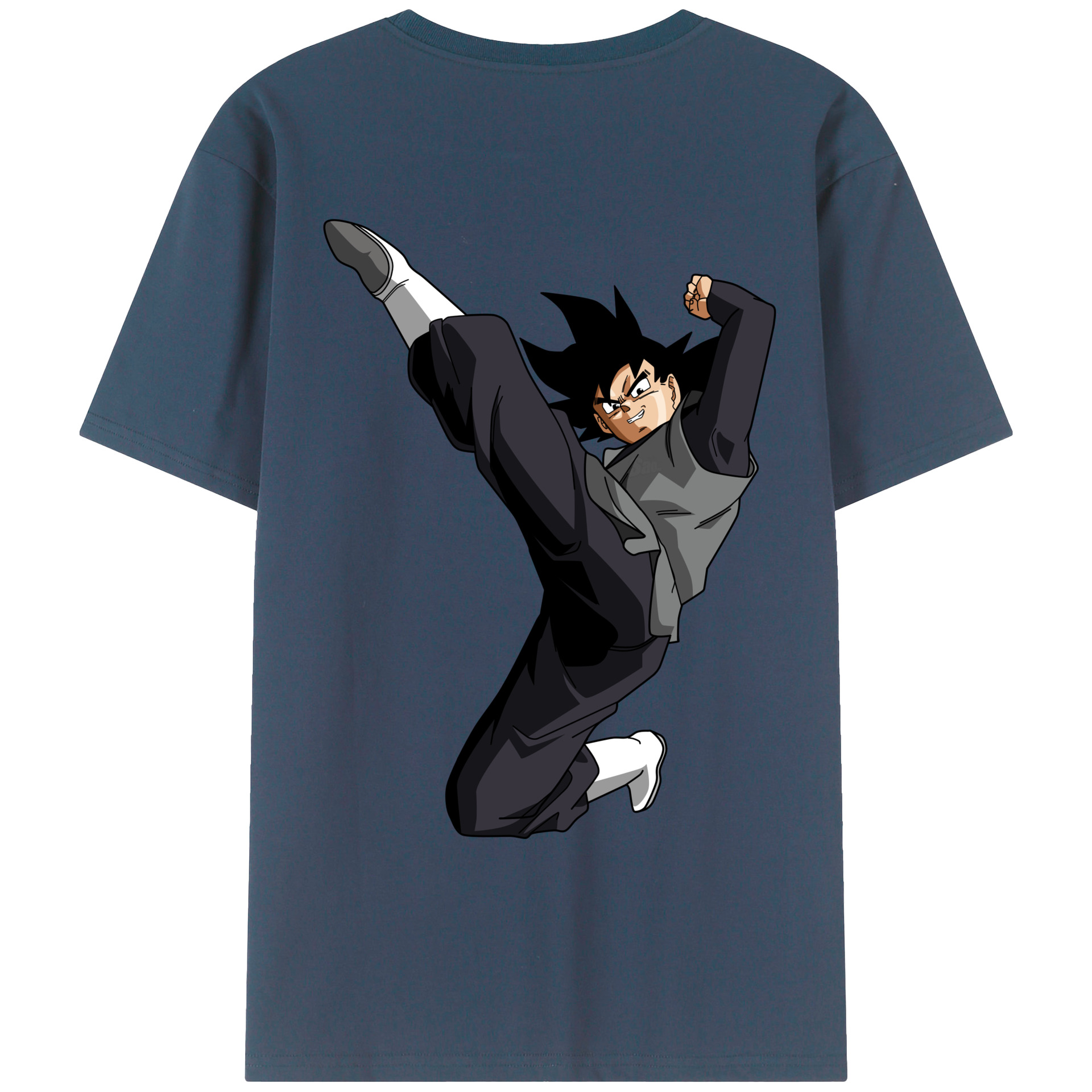 （画像用） ドラゴンボール ベジータ四世（Bejīta Yonsei）DRAGON BALL Vegeta IV 綿100％ メンズ半袖Tシャツ（バックプリント） 通気性