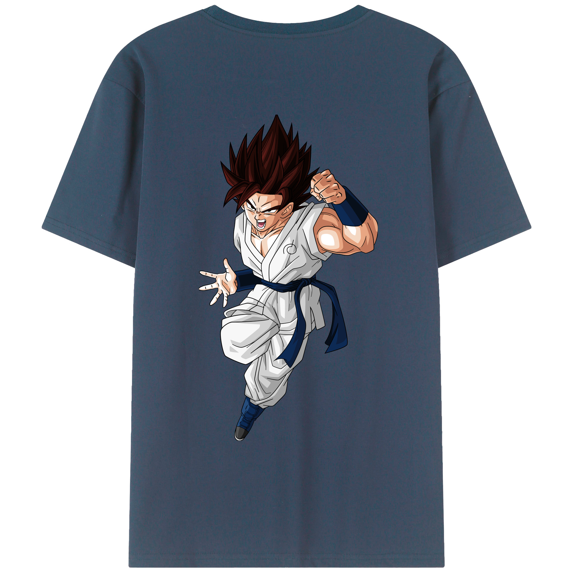 （画像用） ドラゴンボール 孫 悟飯（そんごはん）DRAGON BALL Son Gohan 綿100％ メンズ半袖Tシャツ（バックプリント） 通気性