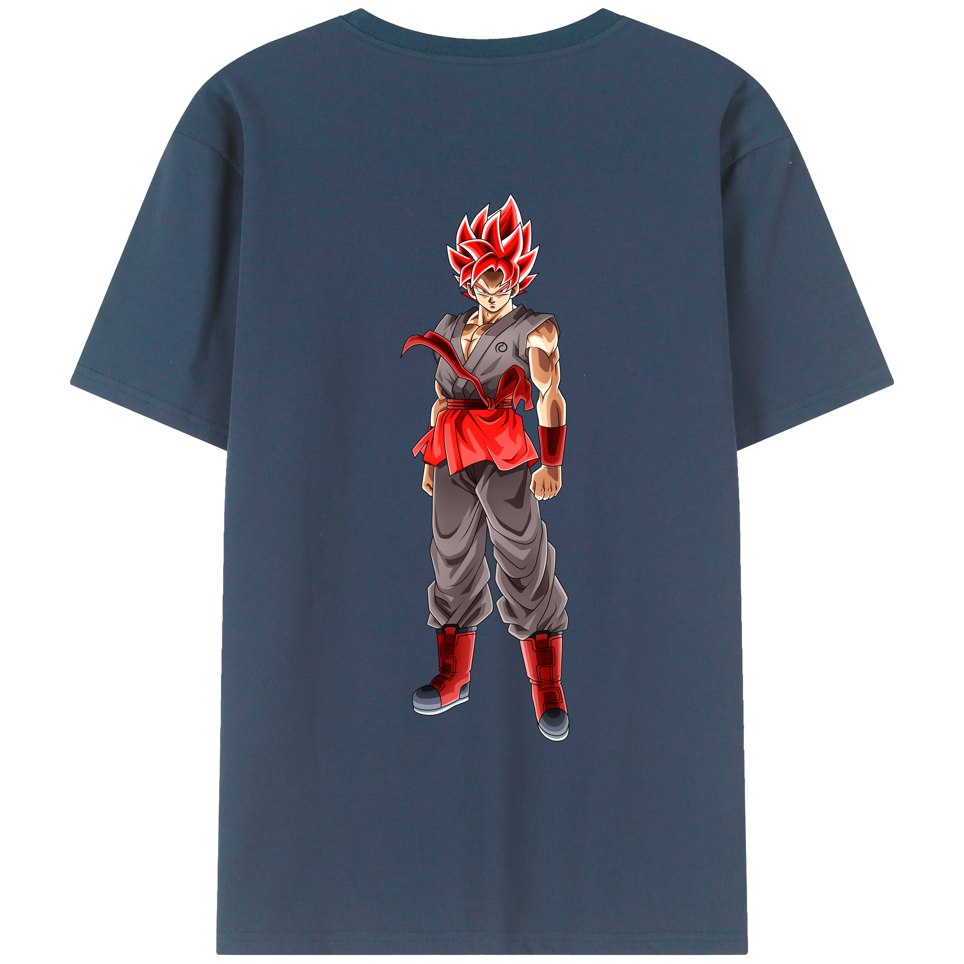 （画像用） ドラゴンボール 孫 悟飯（そんごはん）DRAGON BALL Son Gohan 綿100％ メンズ半袖Tシャツ（バックプリント） 通気性