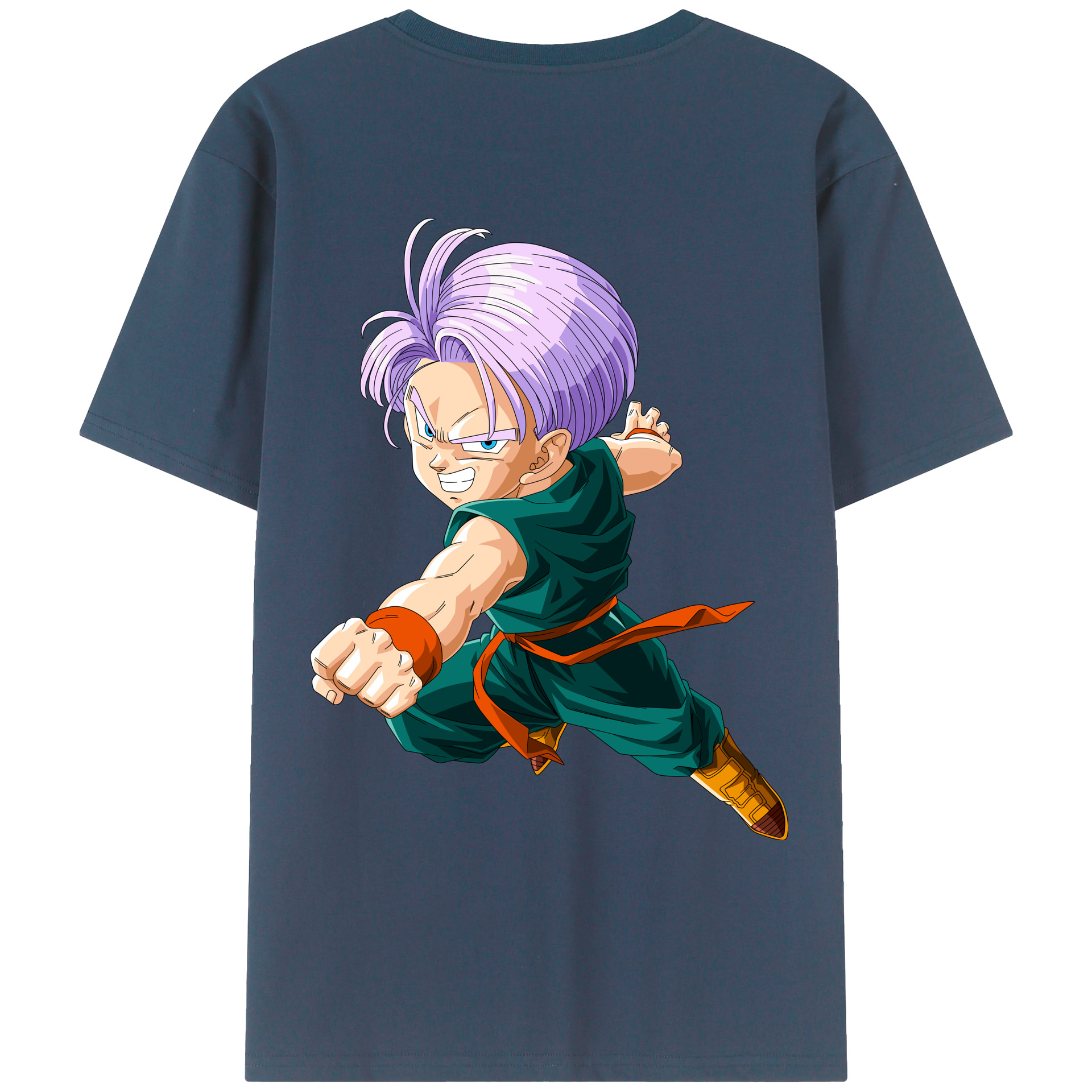 （画像用） ドラゴンボール トランクス（Torankusu）DRAGON BALL Trunks 綿100％ メンズ半袖Tシャツ（バックプリント） 通気性