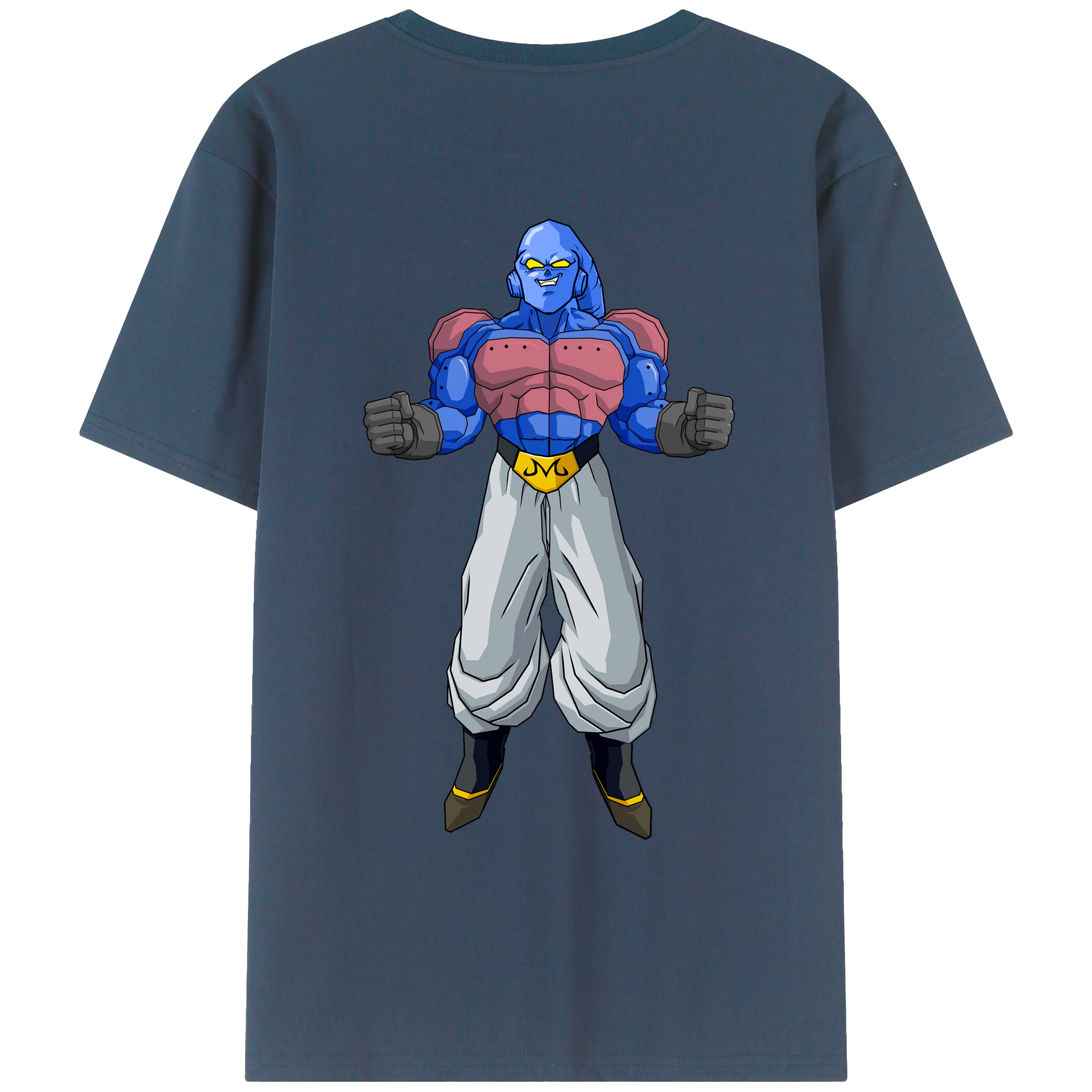 （画像用） ドラゴンボール 魔人ブウ DRAGON BALL Majin Buu 綿100％ メンズ半袖Tシャツ（バックプリント） 通気性