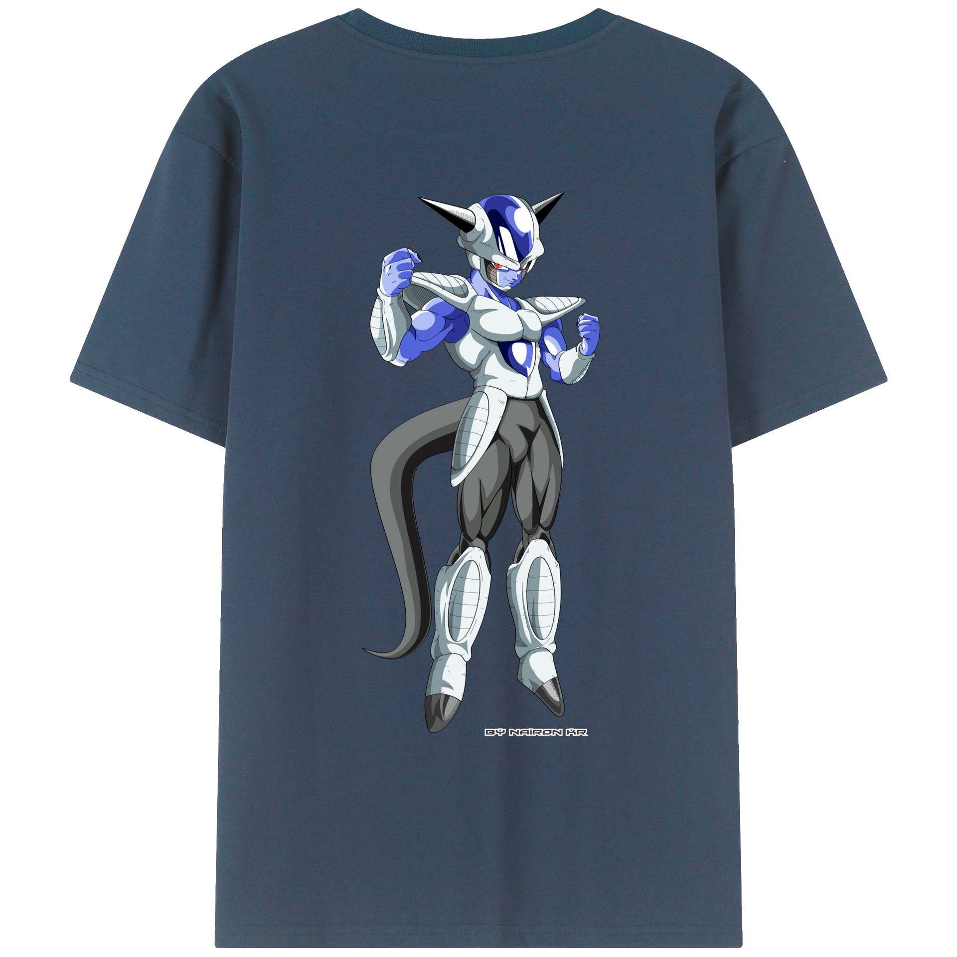 （画像用） ドラゴンボール フリーザ DRAGON BALL Frieza 綿100％ メンズ半袖Tシャツ（バックプリント） 通気性