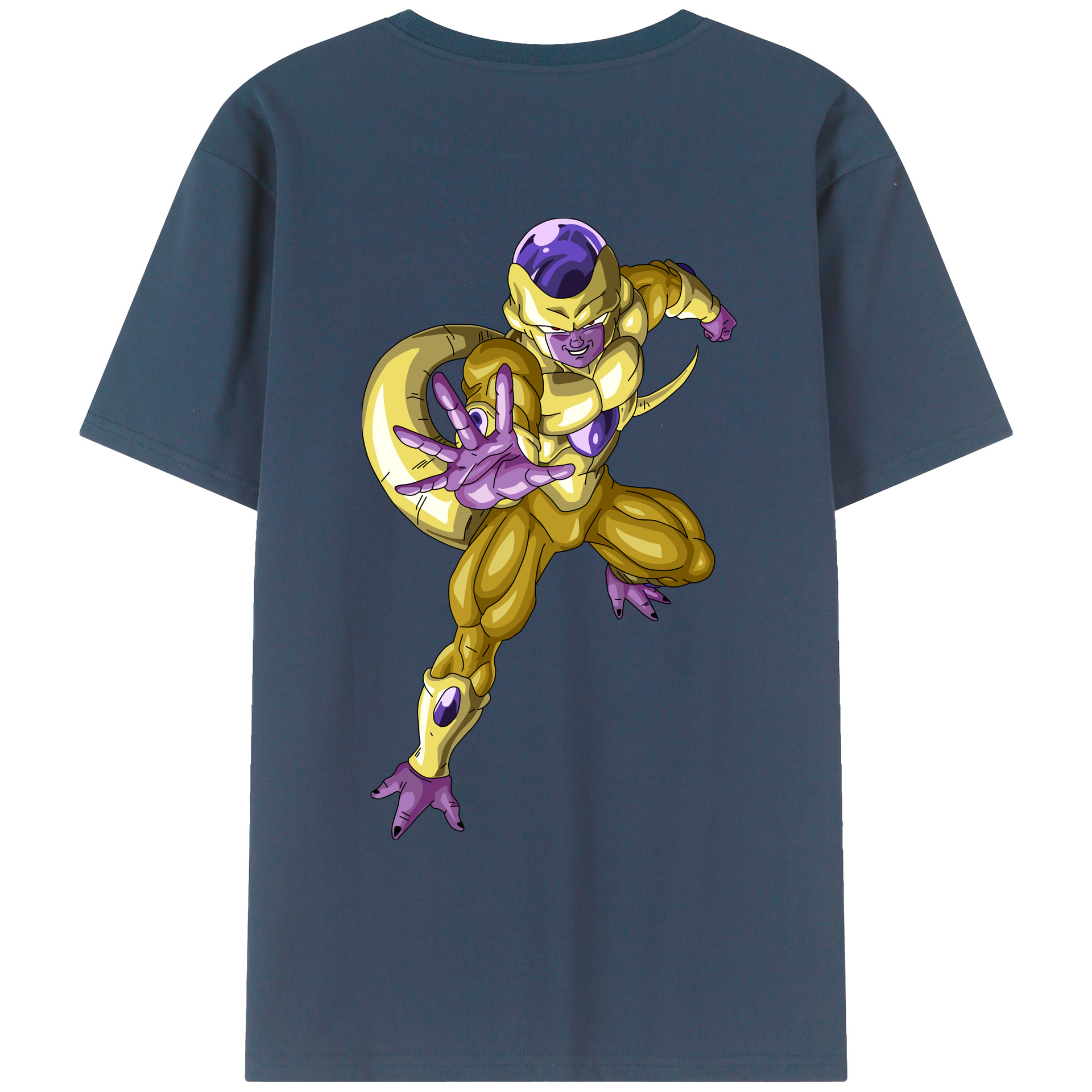 （画像用） ドラゴンボール フリーザ DRAGON BALL Frieza 綿100％ メンズ半袖Tシャツ（バックプリント） 通気性