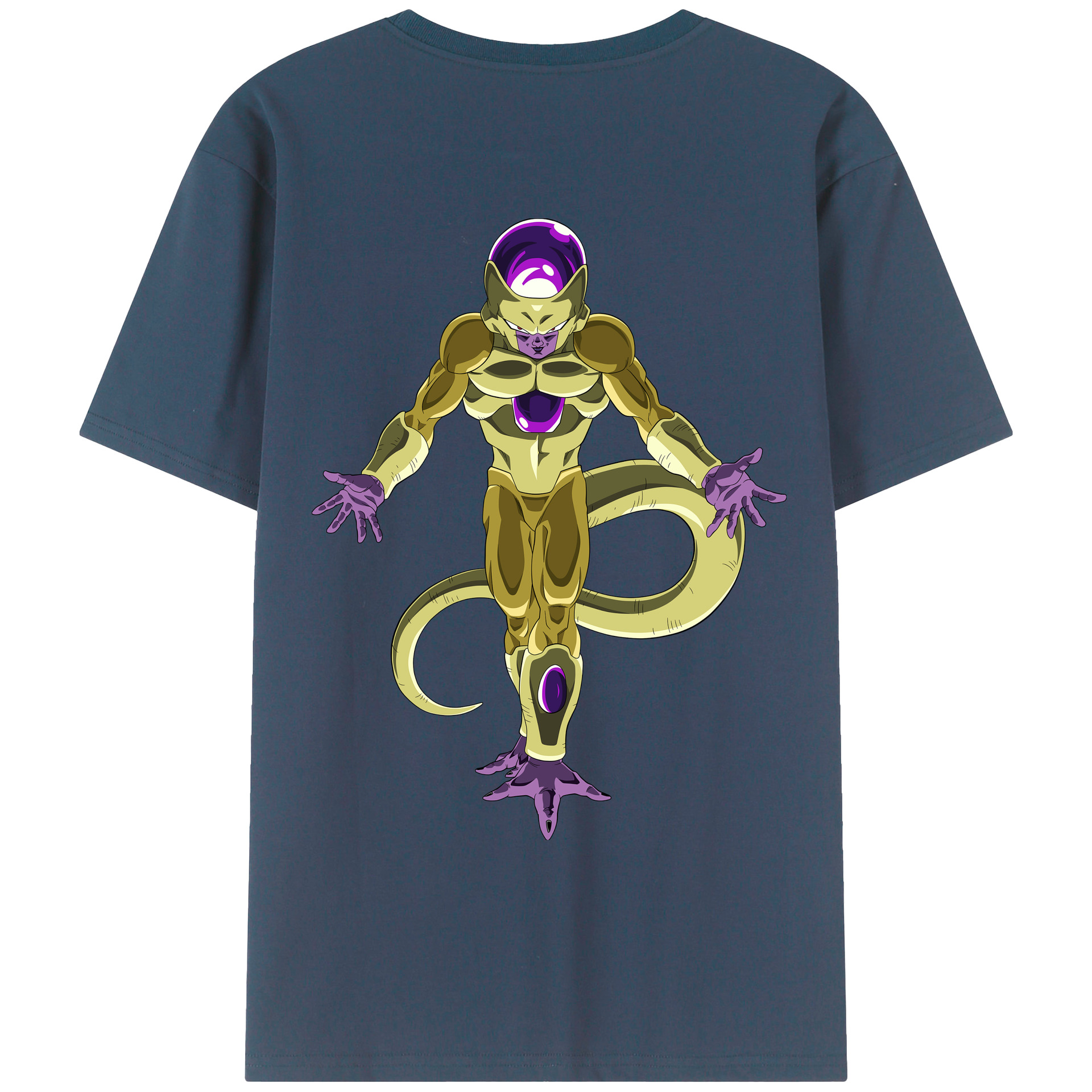 （画像用） ドラゴンボール フリーザ DRAGON BALL Frieza 綿100％ メンズ半袖Tシャツ（バックプリント） 通気性