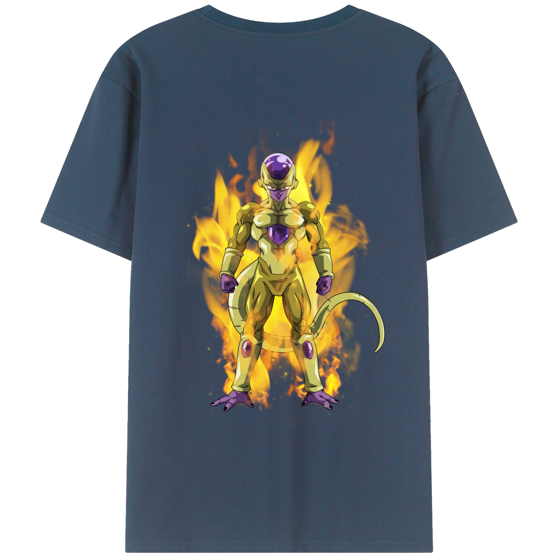 （画像用） ドラゴンボール フリーザ DRAGON BALL Frieza 綿100％ メンズ半袖Tシャツ（バックプリント） 通気性