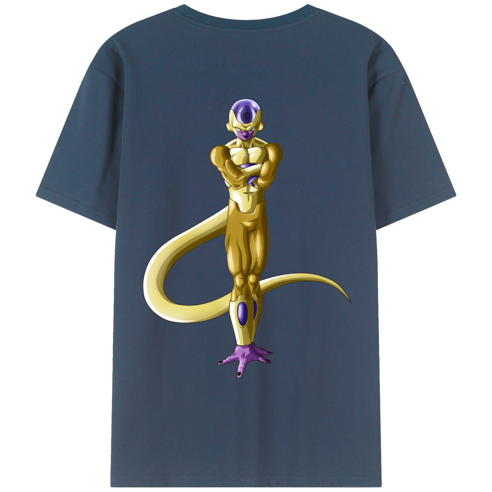 （画像用） ドラゴンボール フリーザ DRAGON BALL Frieza 綿100％ メンズ半袖Tシャツ（バックプリント） 通気性