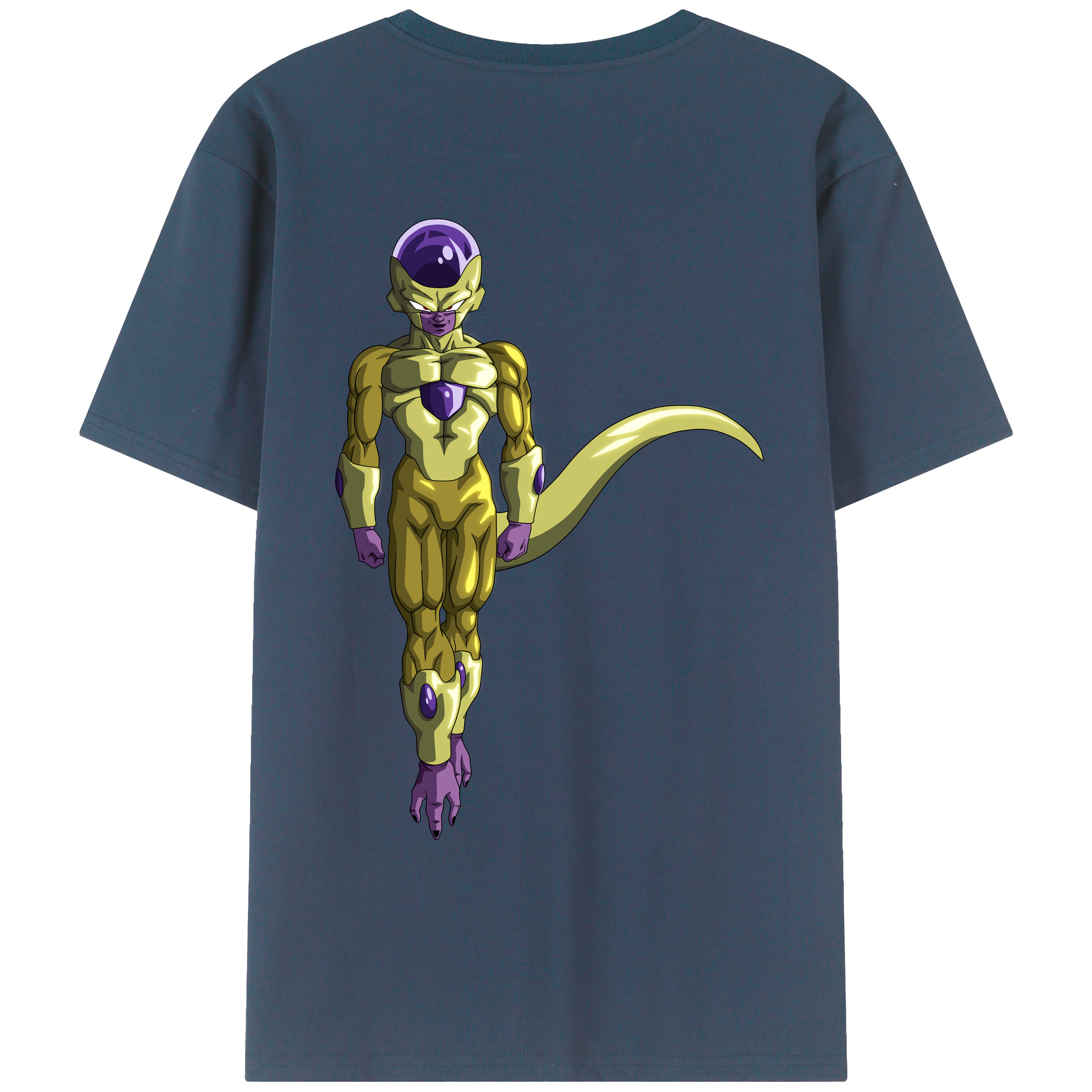 （画像用） ドラゴンボール フリーザ DRAGON BALL Frieza 綿100％ メンズ半袖Tシャツ（バックプリント） 通気性