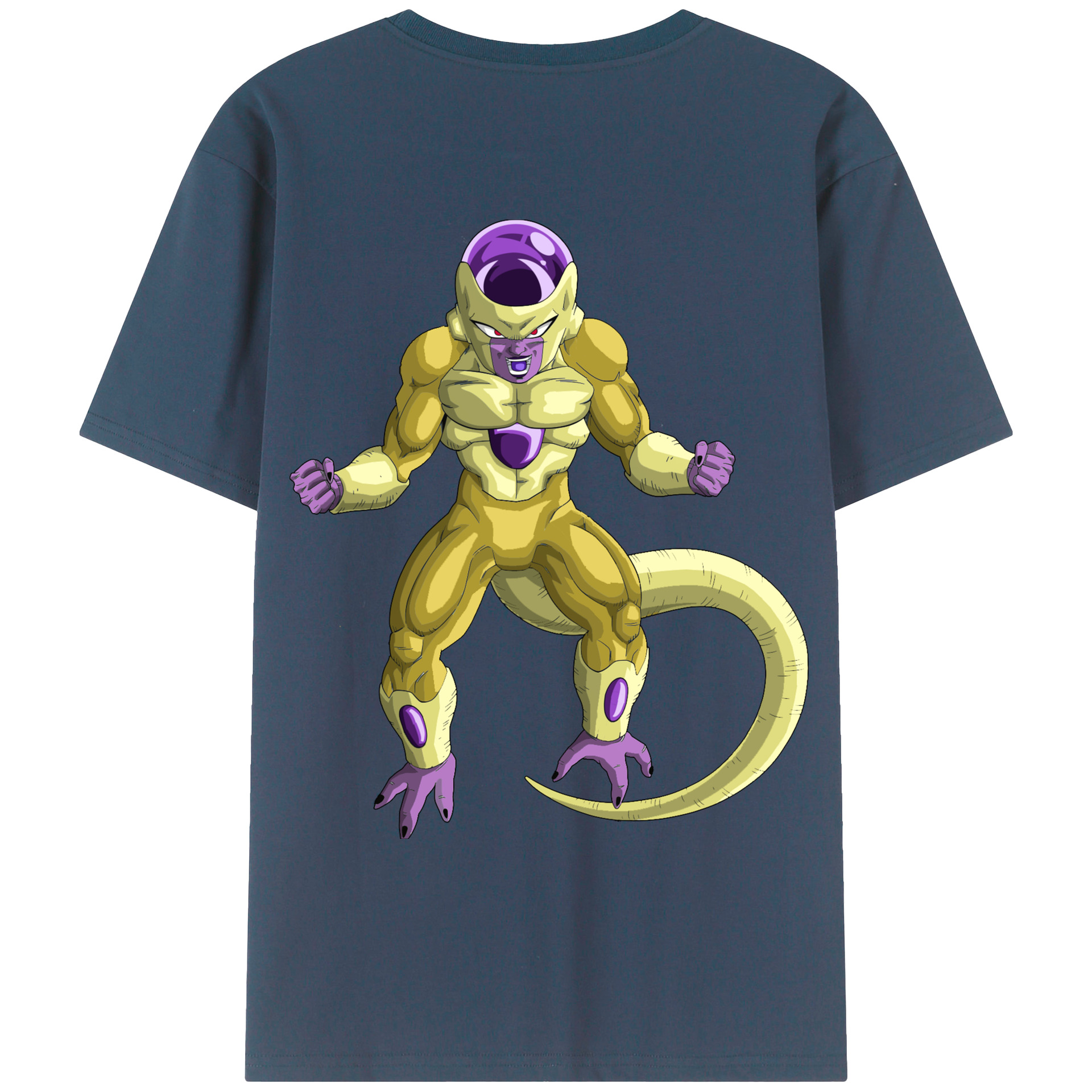 （画像用） ドラゴンボール フリーザ DRAGON BALL Frieza 綿100％ メンズ半袖Tシャツ（バックプリント） 通気性