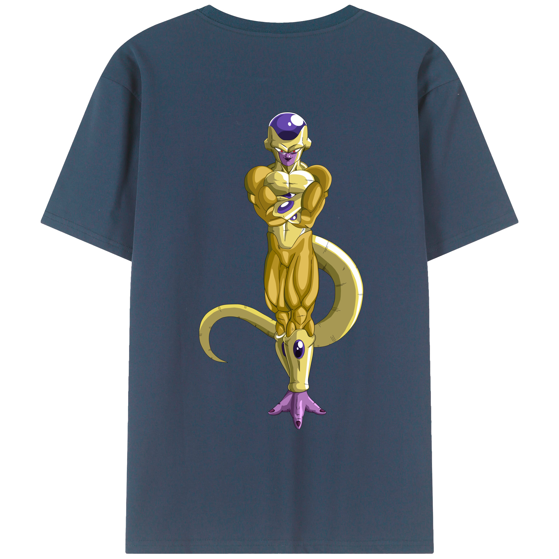 （画像用） ドラゴンボール フリーザ DRAGON BALL Frieza 綿100％ メンズ半袖Tシャツ（バックプリント） 通気性