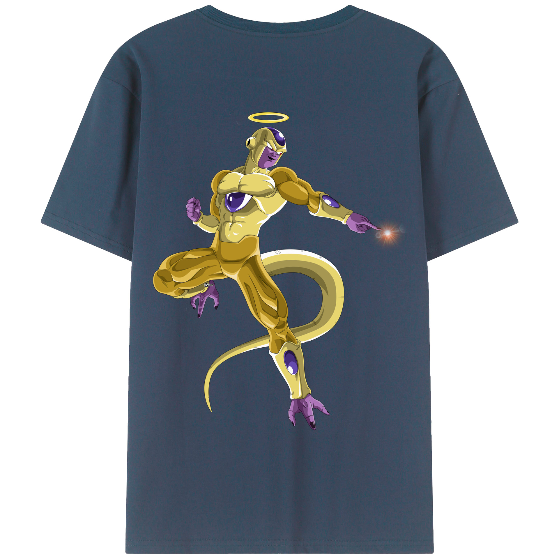（画像用） ドラゴンボール フリーザ DRAGON BALL Frieza 綿100％ メンズ半袖Tシャツ（バックプリント） 通気性