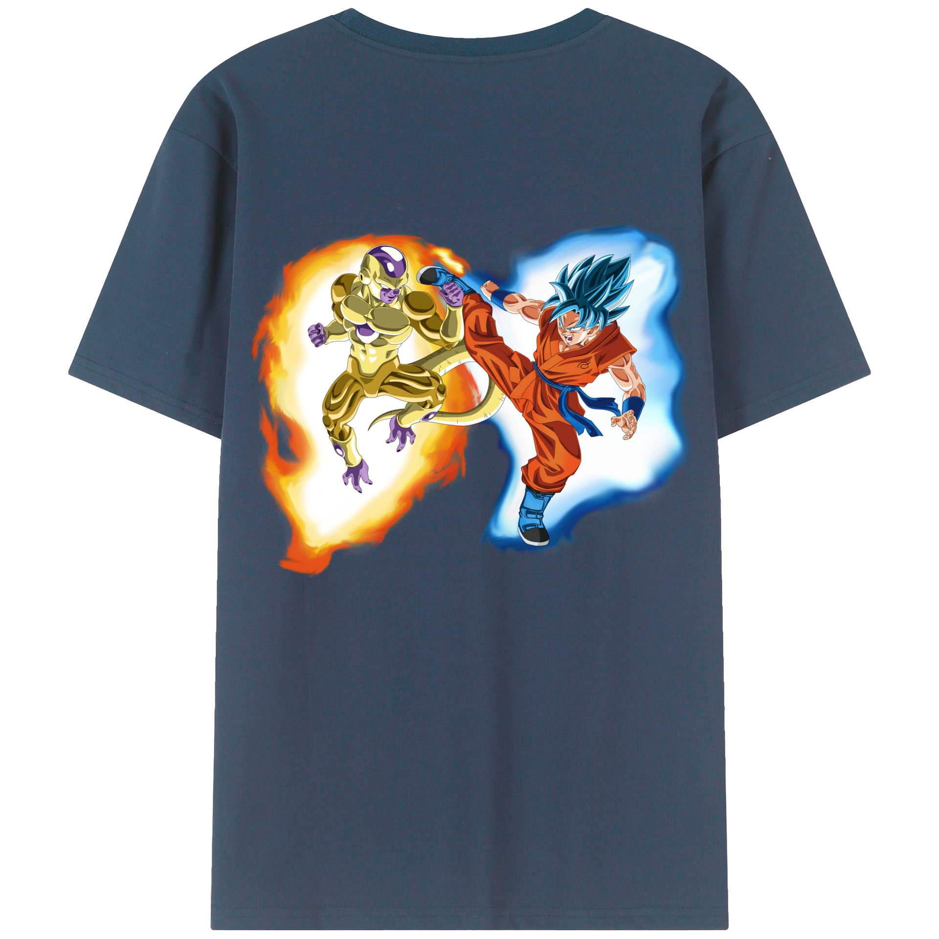 （画像用） ドラゴンボール フリーザ DRAGON BALL Frieza 綿100％ メンズ半袖Tシャツ（バックプリント） 通気性
