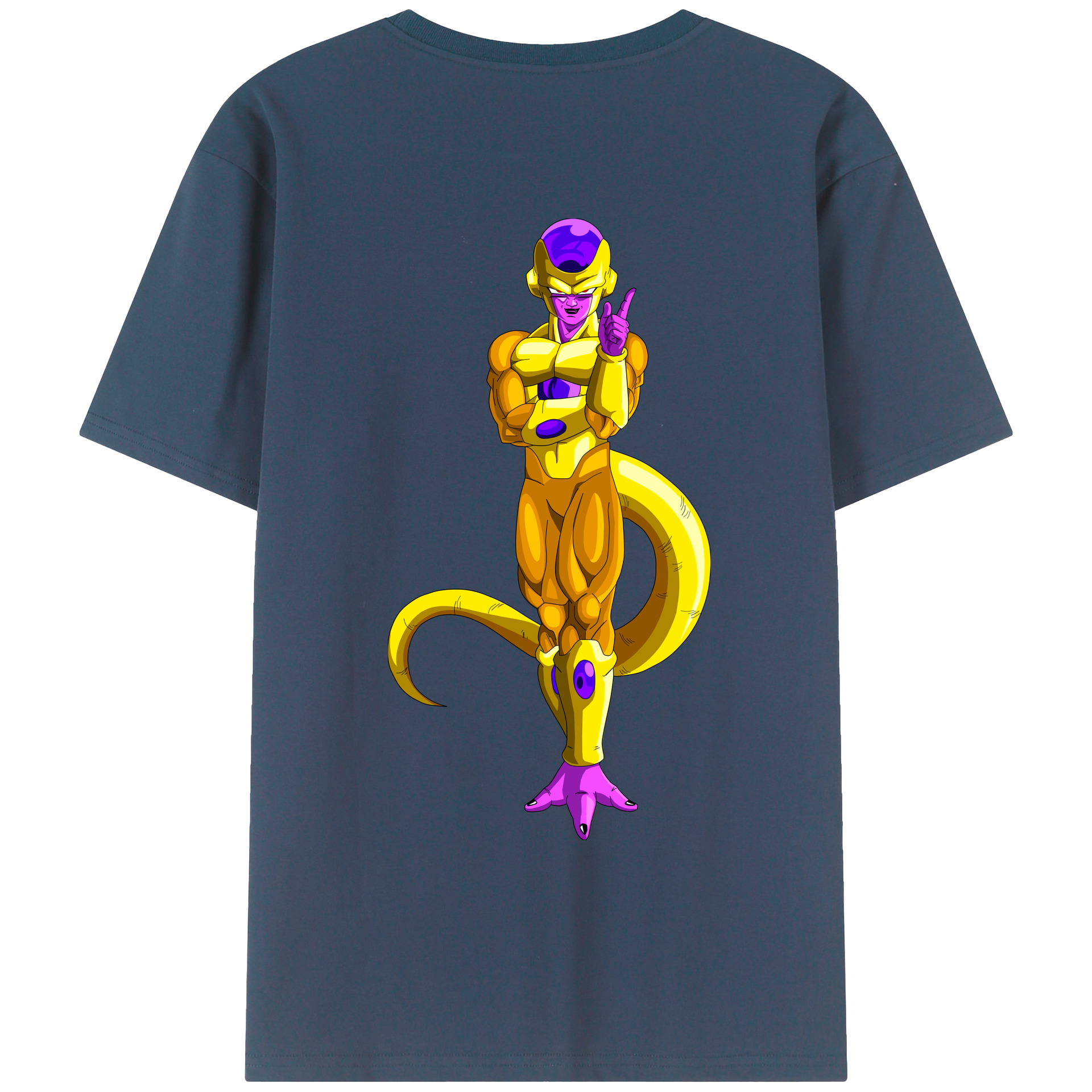 （画像用） ドラゴンボール フリーザ DRAGON BALL Frieza 綿100％ メンズ半袖Tシャツ（バックプリント） 通気性