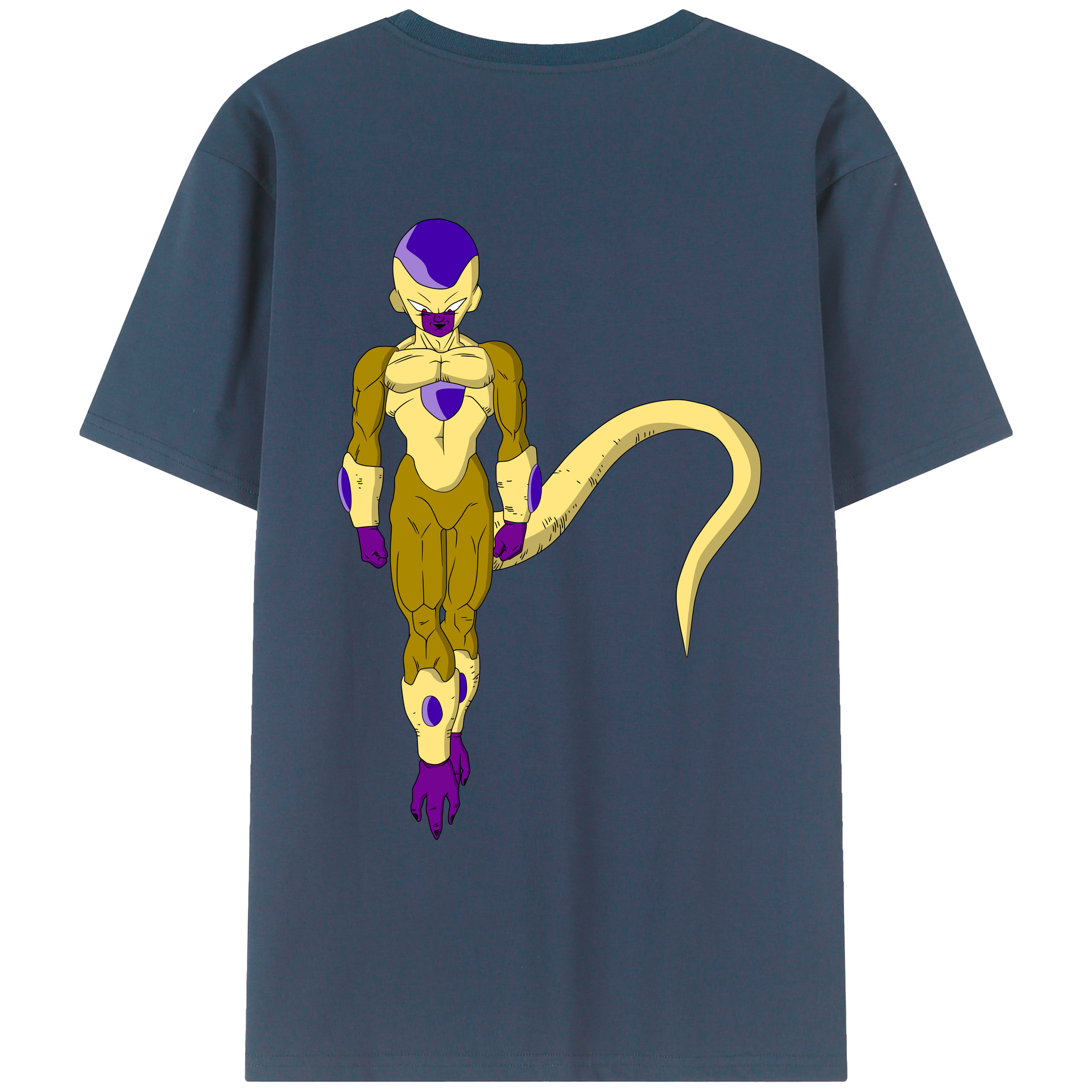 （画像用） ドラゴンボール フリーザ DRAGON BALL Frieza 綿100％ メンズ半袖Tシャツ（バックプリント） 通気性