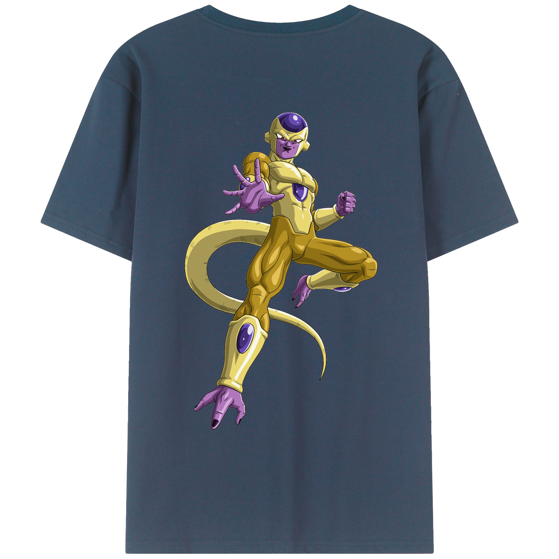 （画像用） ドラゴンボール フリーザ DRAGON BALL Frieza 綿100％ メンズ半袖Tシャツ（バックプリント） 通気性