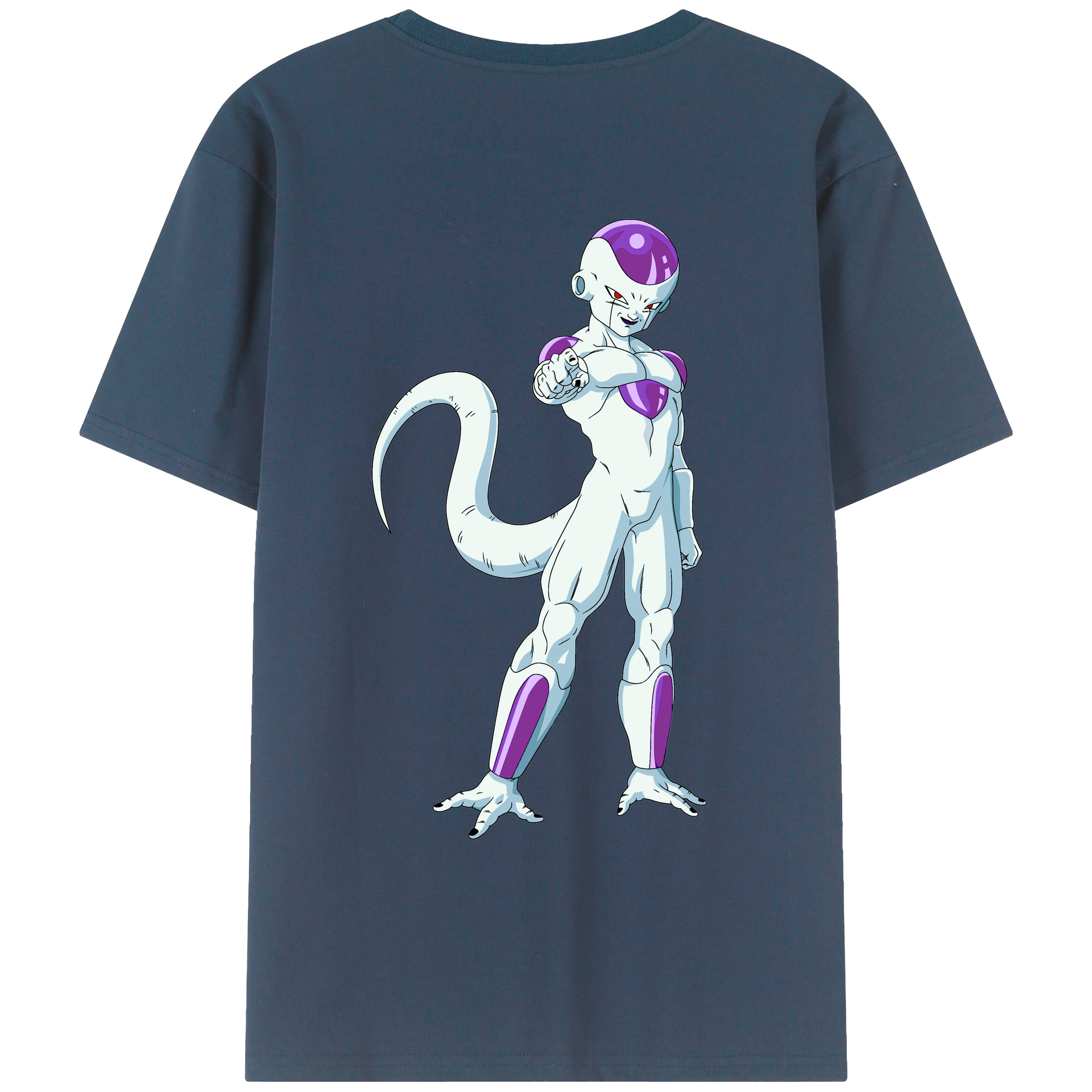 （画像用） ドラゴンボール フリーザ DRAGON BALL Frieza 綿100％ メンズ半袖Tシャツ（バックプリント） 通気性