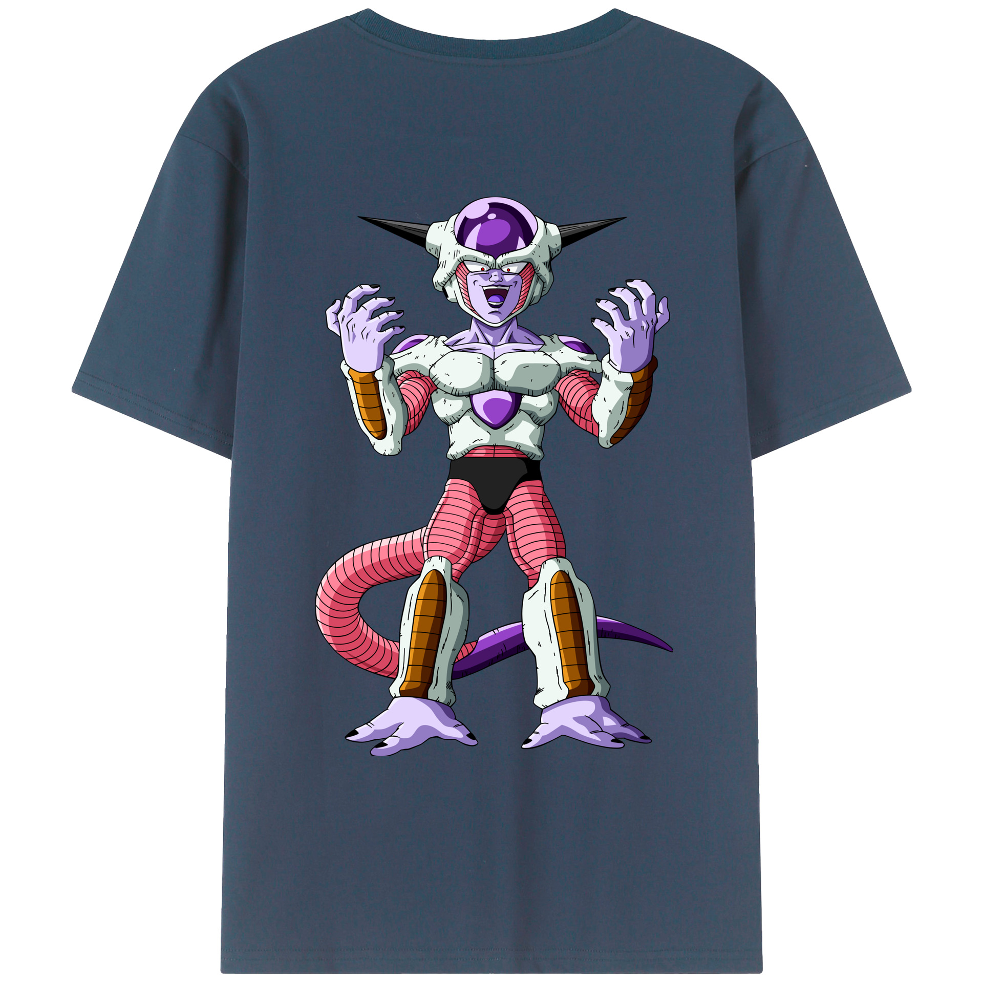 （画像用） ドラゴンボール フリーザ DRAGON BALL Frieza 綿100％ メンズ半袖Tシャツ（バックプリント） 通気性