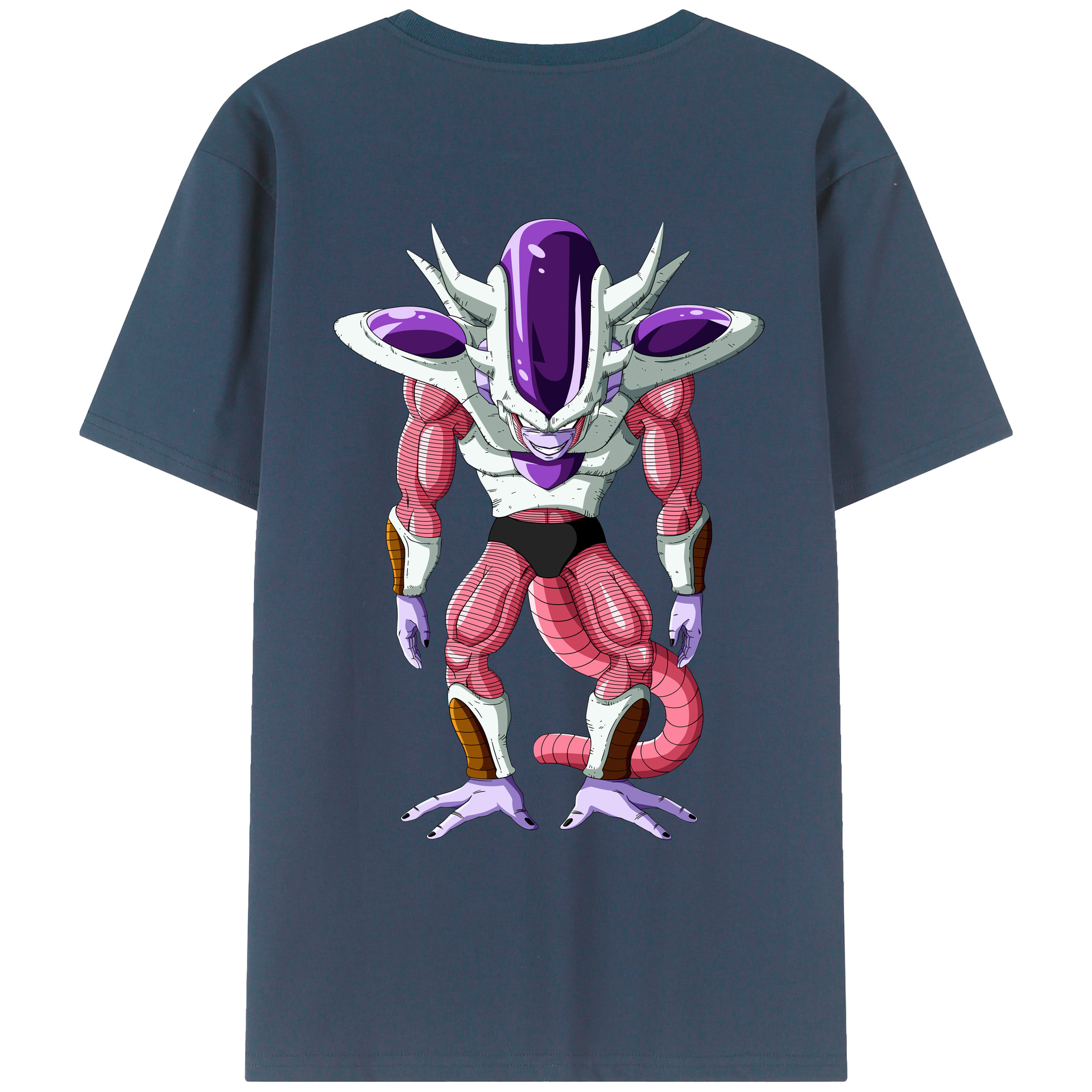 （画像用） ドラゴンボール フリーザ DRAGON BALL Frieza 綿100％ メンズ半袖Tシャツ（バックプリント） 通気性