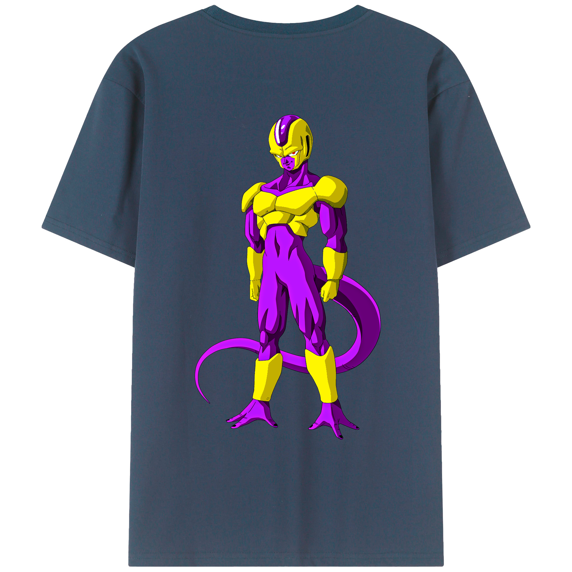 （画像用） ドラゴンボール フリーザ DRAGON BALL Frieza 綿100％ メンズ半袖Tシャツ（バックプリント） 通気性