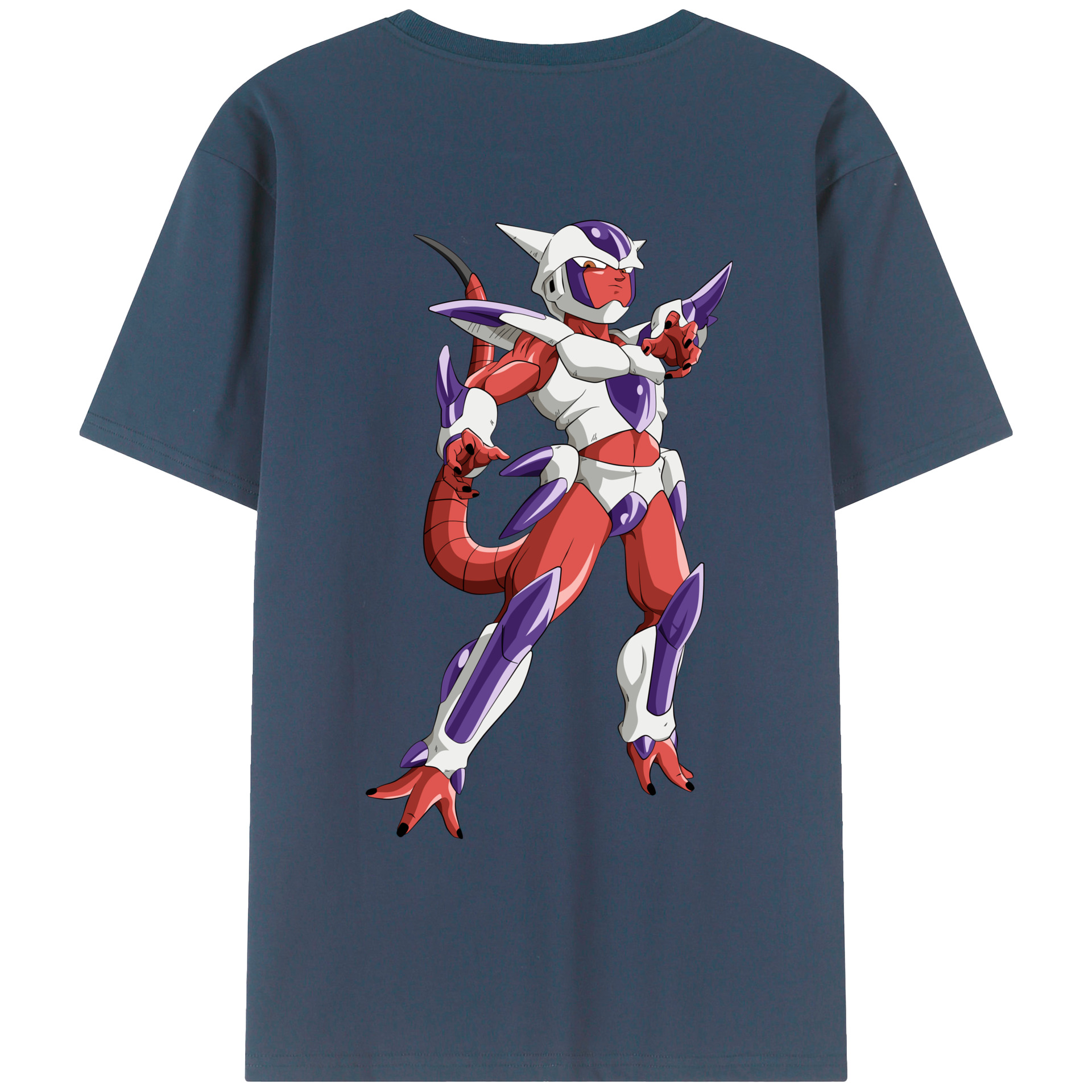 （画像用） ドラゴンボール フリーザ DRAGON BALL Frieza 綿100％ メンズ半袖Tシャツ（バックプリント） 通気性