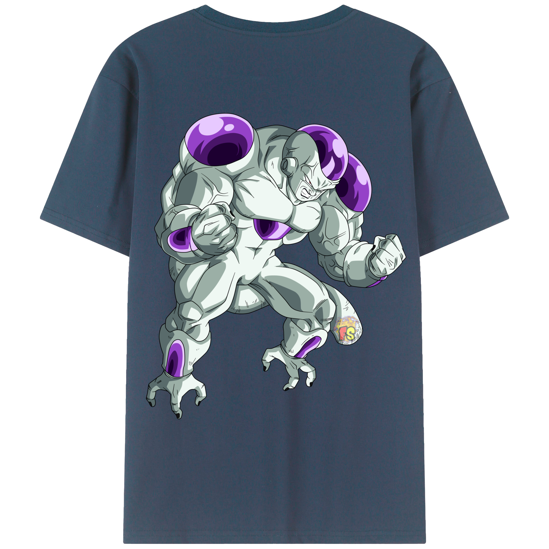 （画像用） ドラゴンボール フリーザ DRAGON BALL Frieza 綿100％ メンズ半袖Tシャツ（バックプリント） 通気性