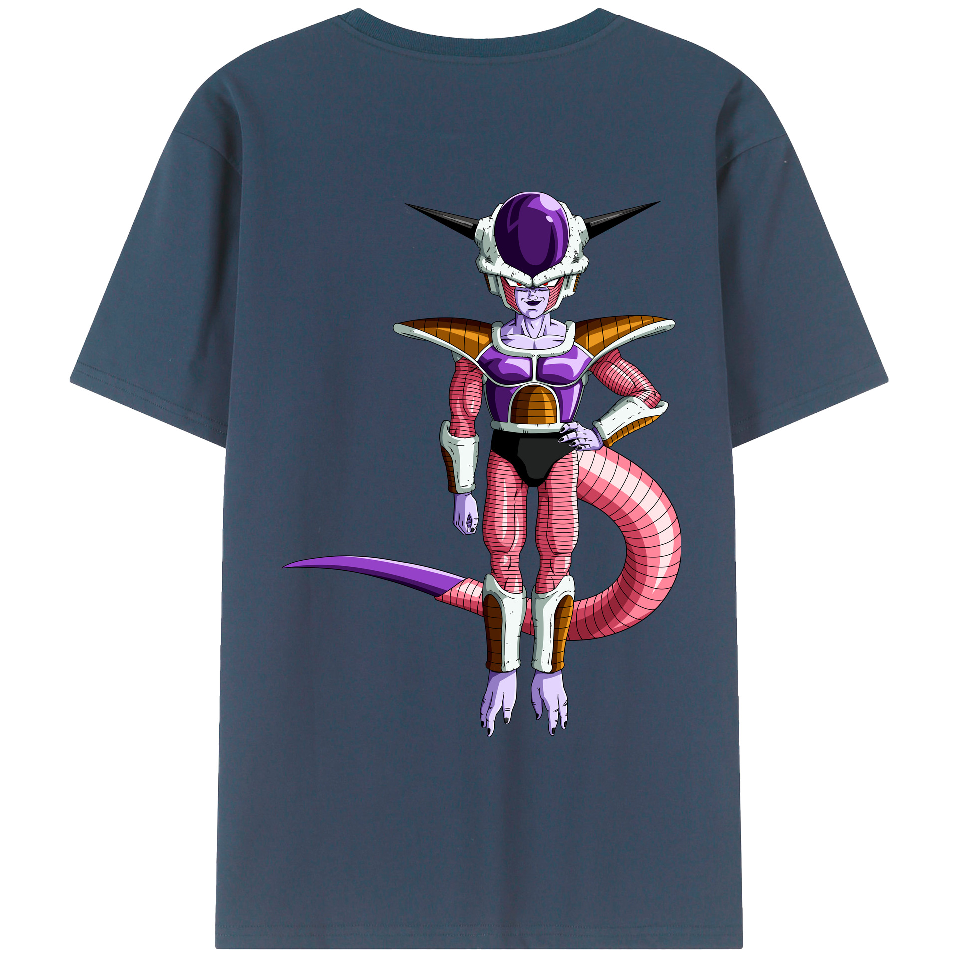 （画像用） ドラゴンボール フリーザ DRAGON BALL Frieza 綿100％ メンズ半袖Tシャツ（バックプリント） 通気性