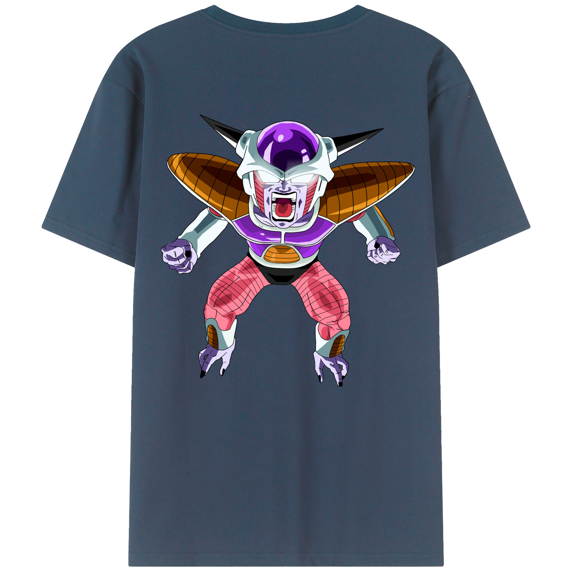 （画像用） ドラゴンボール フリーザ DRAGON BALL Frieza 綿100％ メンズ半袖Tシャツ（バックプリント） 通気性