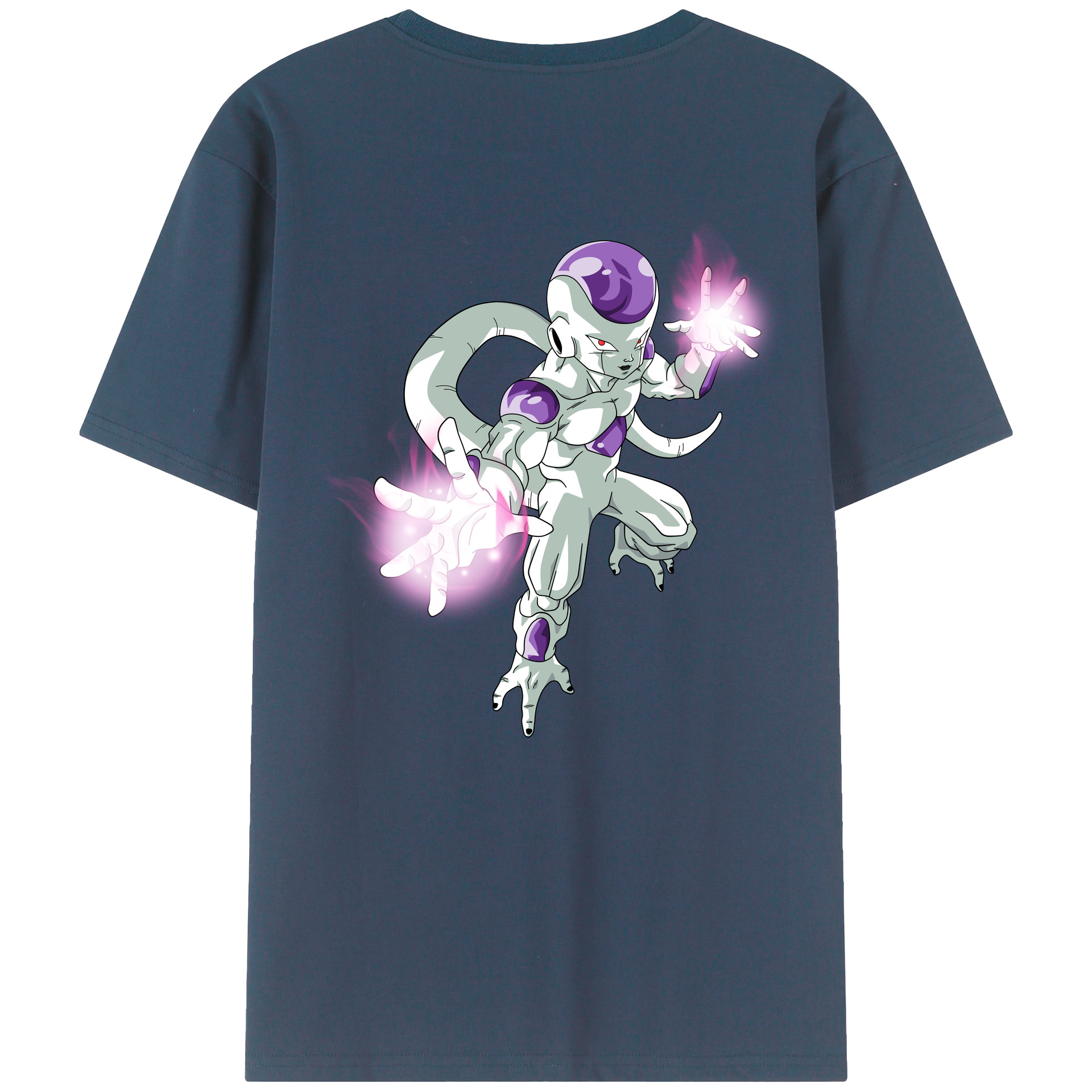 （画像用） ドラゴンボール フリーザ DRAGON BALL Frieza 綿100％ メンズ半袖Tシャツ（バックプリント） 通気性