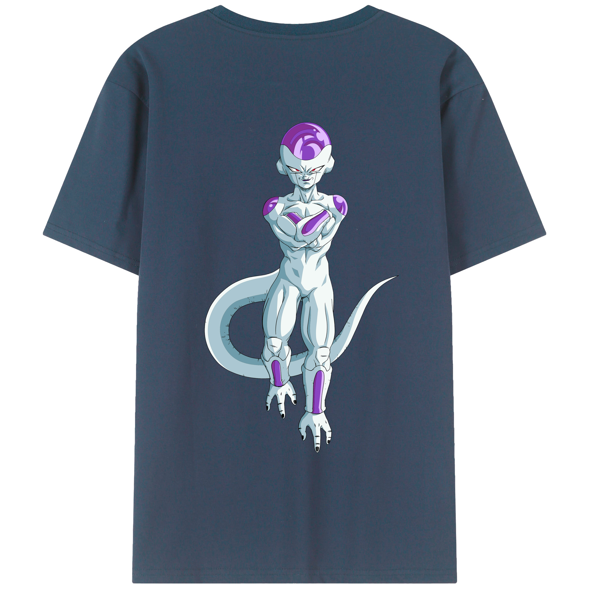 （画像用） ドラゴンボール フリーザ DRAGON BALL Frieza 綿100％ メンズ半袖Tシャツ（バックプリント） 通気性