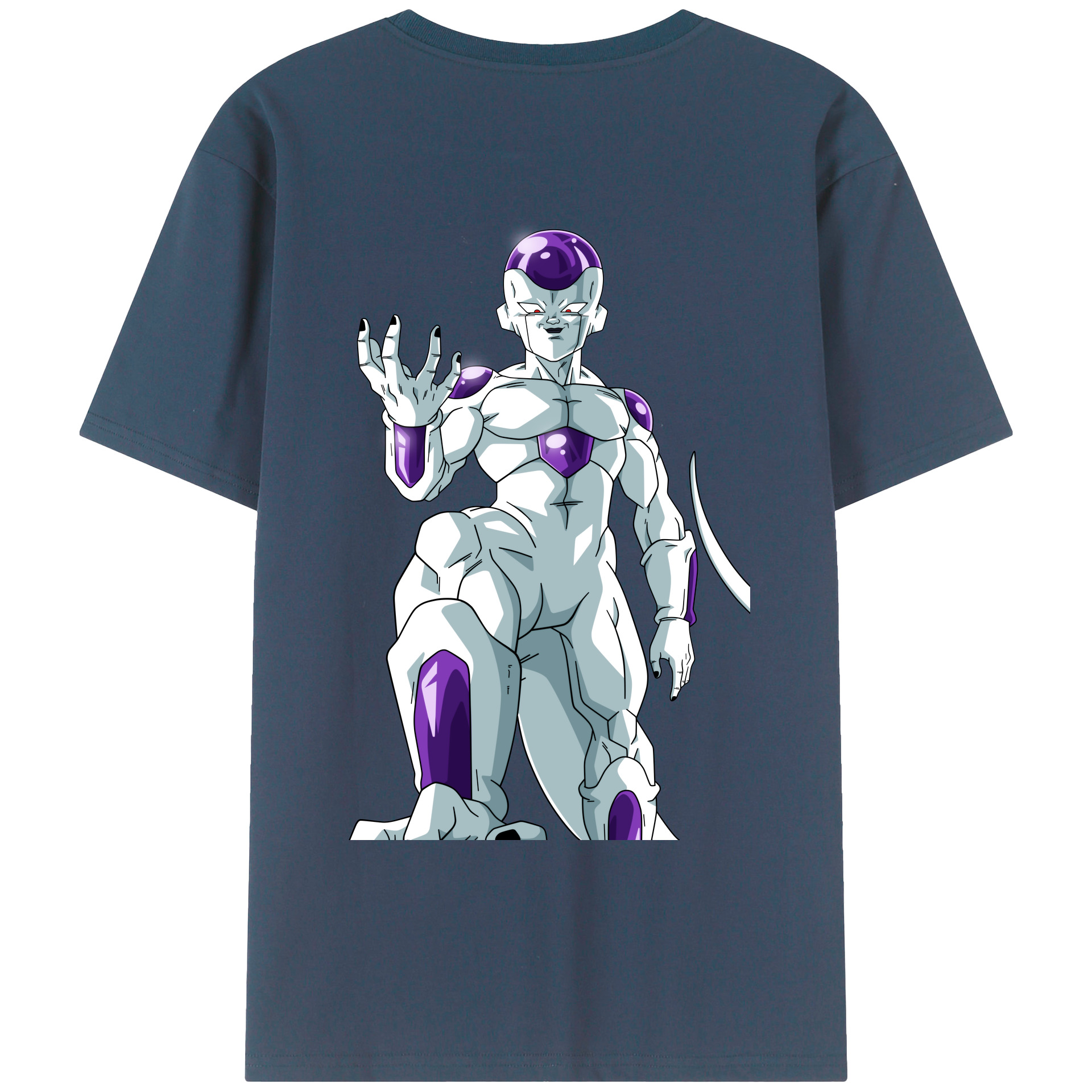 （画像用） ドラゴンボール フリーザ DRAGON BALL Frieza 綿100％ メンズ半袖Tシャツ（バックプリント） 通気性