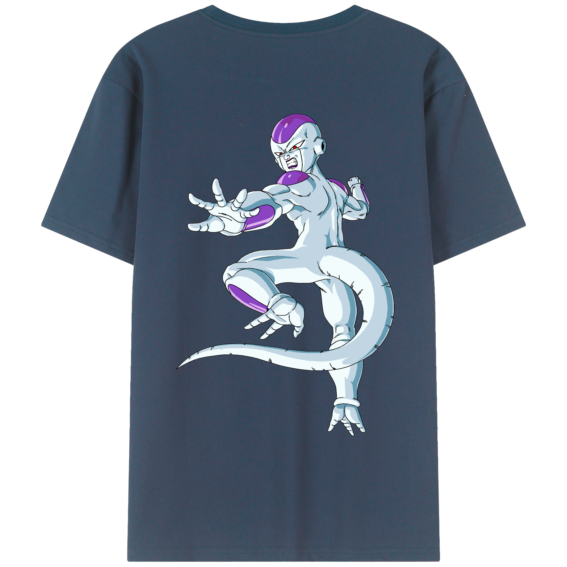 （画像用） ドラゴンボール フリーザ DRAGON BALL Frieza 綿100％ メンズ半袖Tシャツ（バックプリント） 通気性