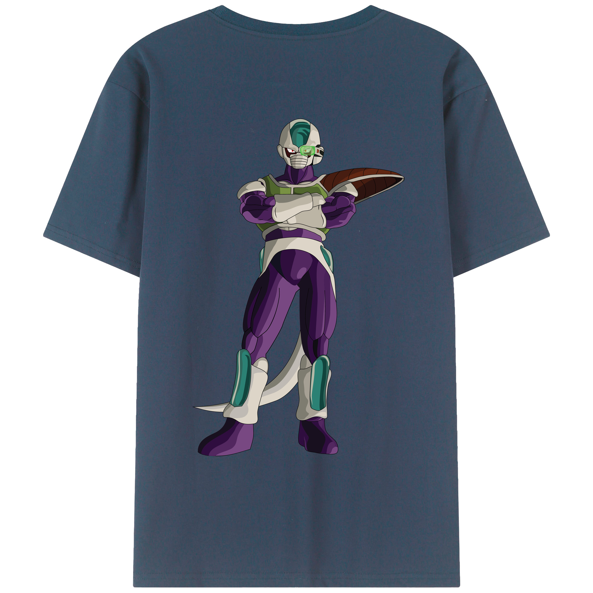 （画像用） ドラゴンボール フリーザ DRAGON BALL Frieza 綿100％ メンズ半袖Tシャツ（バックプリント） 通気性