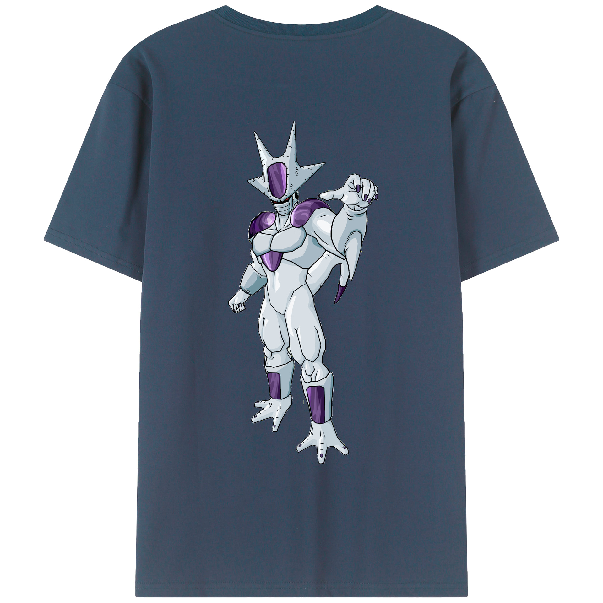 （画像用） ドラゴンボール クウラ DRAGON BALL Cooler Coora 綿100％ メンズ半袖Tシャツ（バックプリント） 通気性