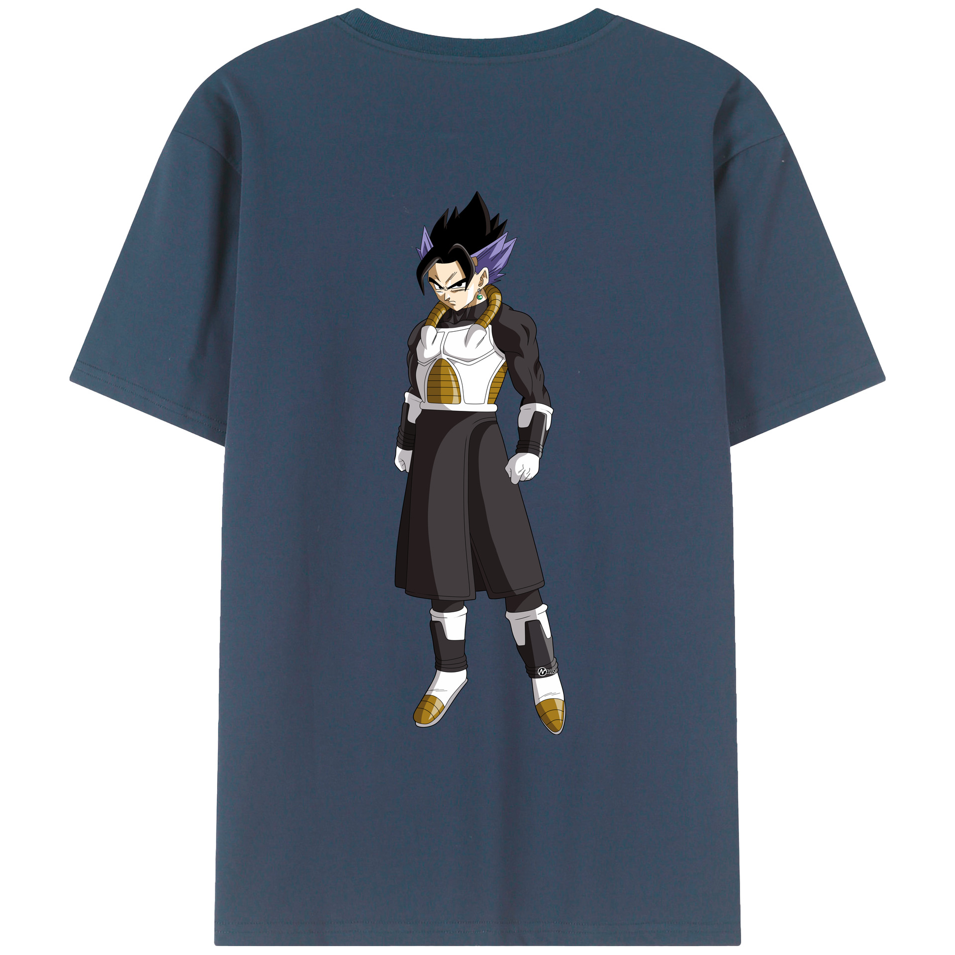 （画像用） ドラゴンボール ベジット DRAGON BALL Vegetto 綿100％ メンズ半袖Tシャツ（バックプリント） 通気性