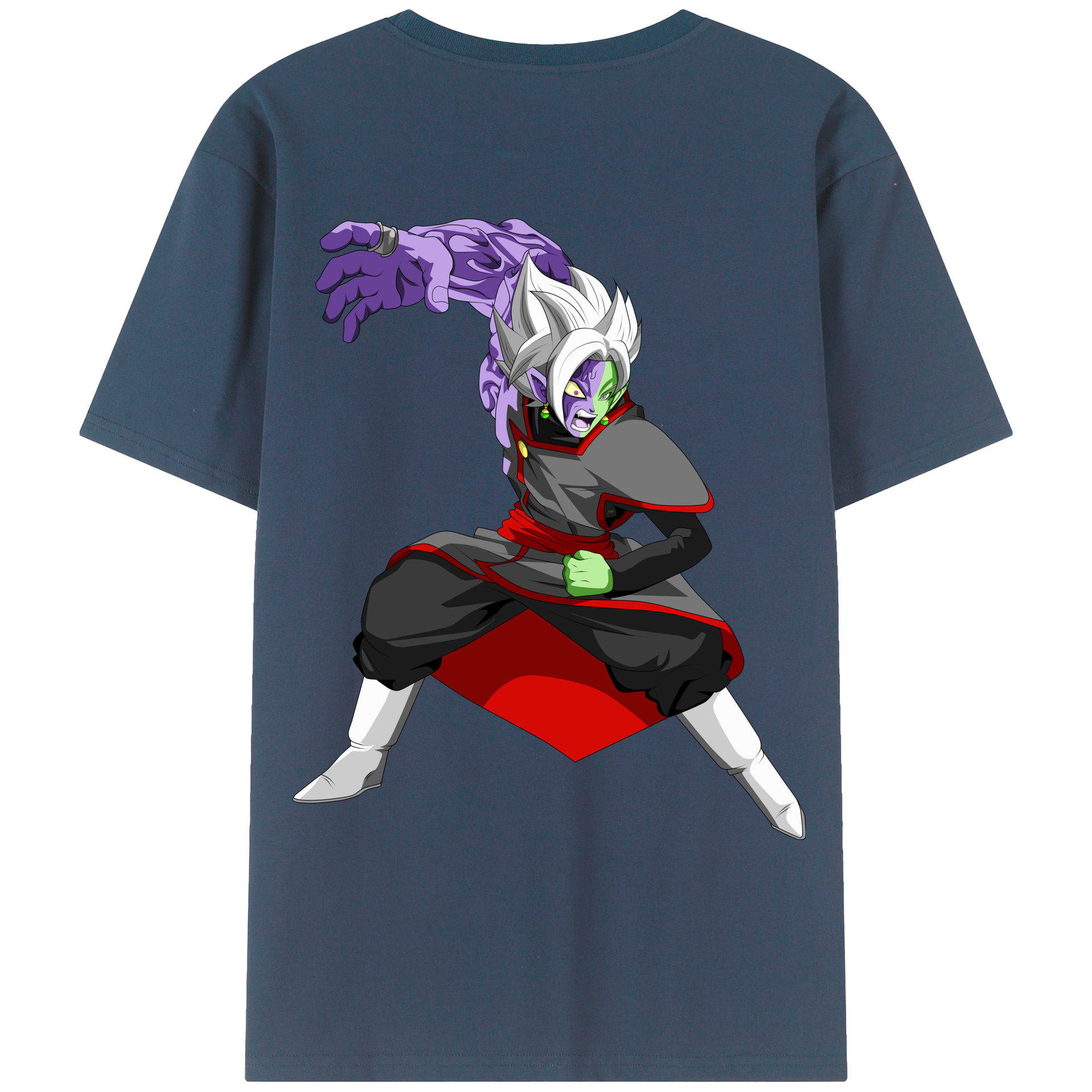（画像用） ドラゴンボール ベジット DRAGON BALL Vegetto 綿100％ メンズ半袖Tシャツ（バックプリント） 通気性