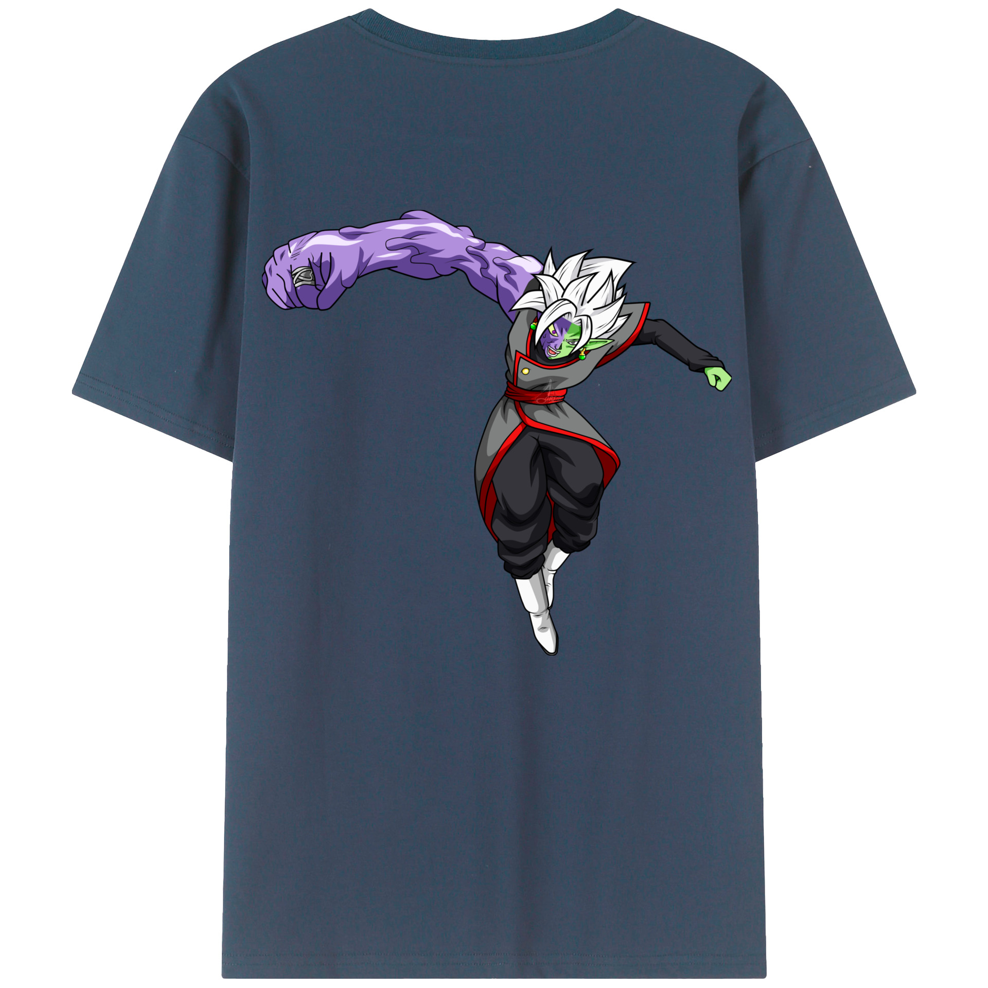 （画像用） ドラゴンボール ベジット DRAGON BALL Vegetto 綿100％ メンズ半袖Tシャツ（バックプリント） 通気性